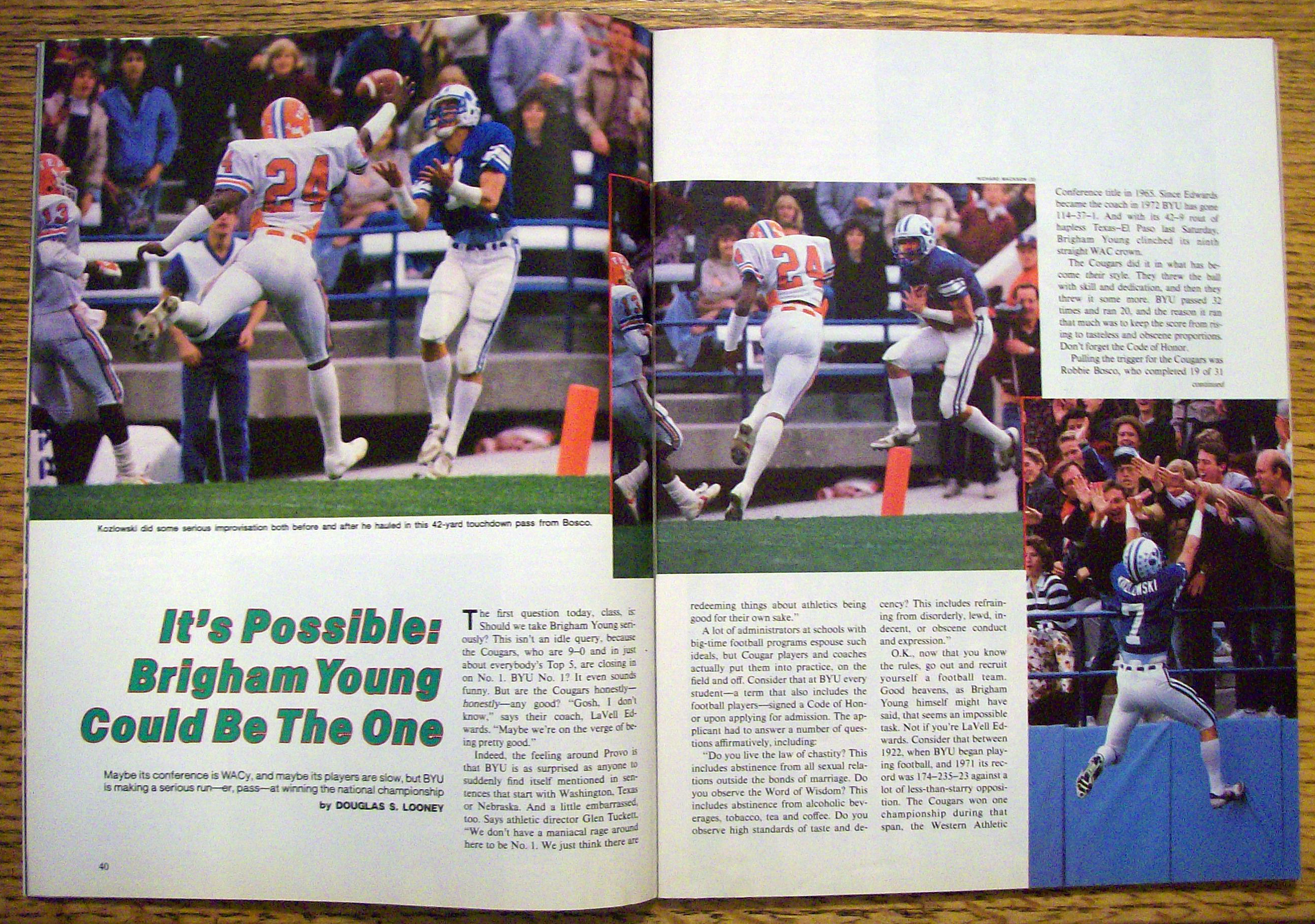 Sports Illustrated Magazine-November 12, 1984-NFL