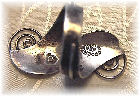 Signed JDF Sterling Silver Taxco Ring