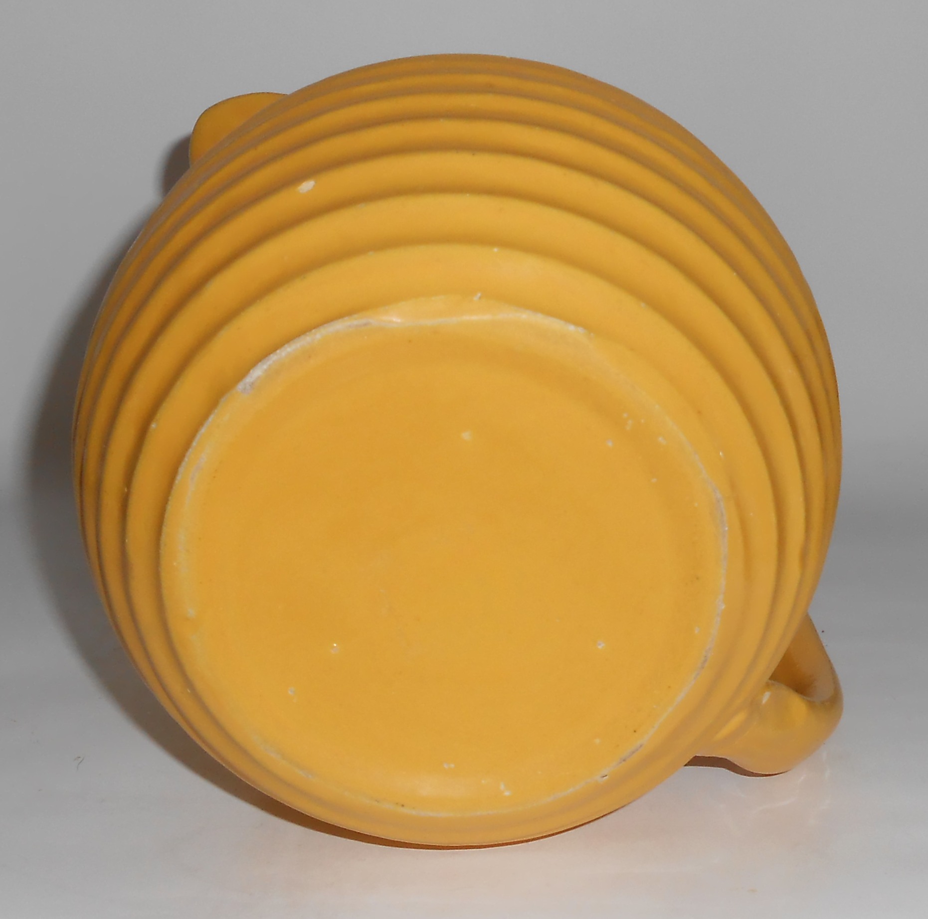 Bauer Pottery Ring Ware Yellow2 Qt Pitcher!