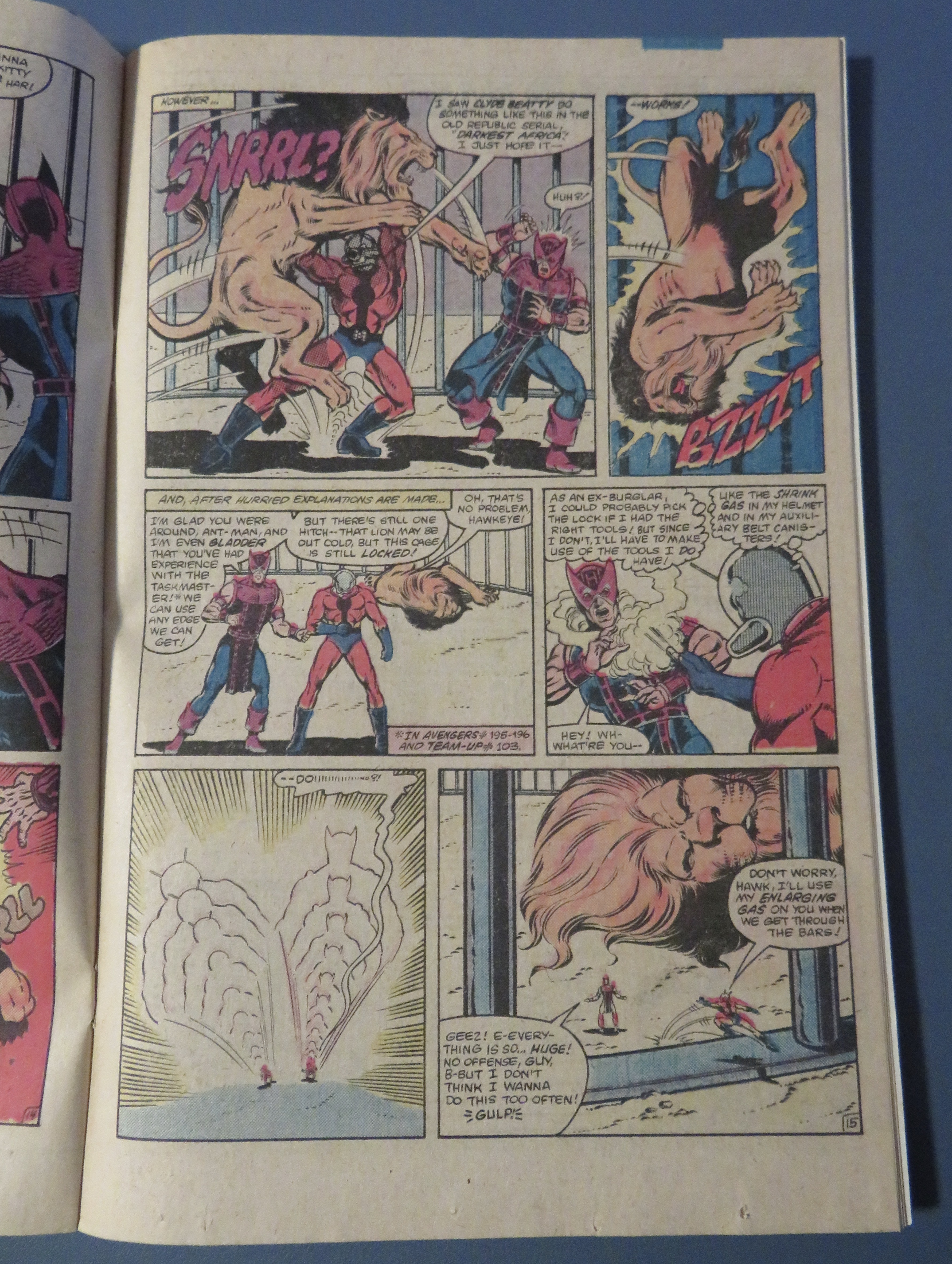 Avengers Comic September 1987 Robin Hoods & Roustabouts