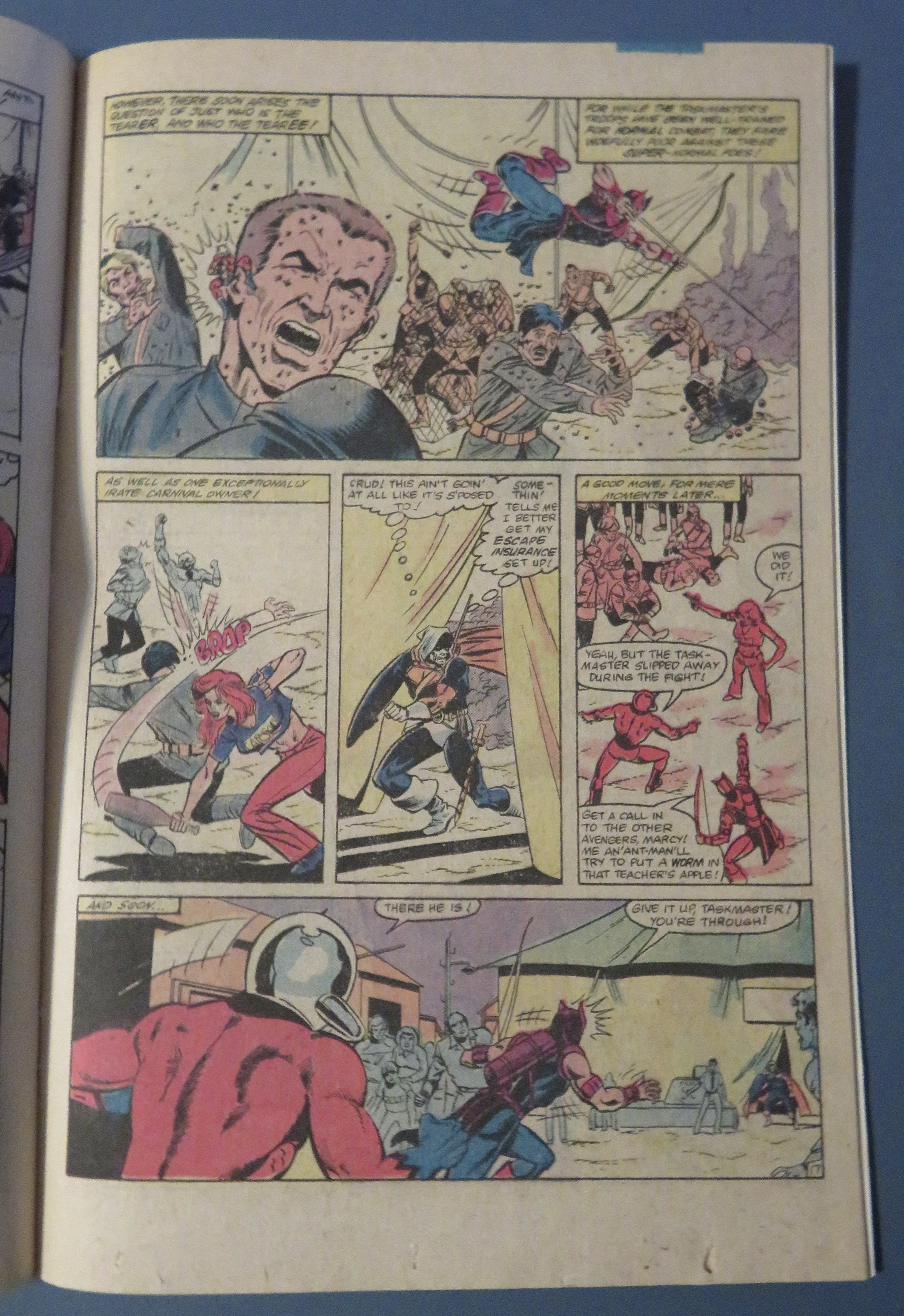 Avengers Comic September 1987 Robin Hoods & Roustabouts