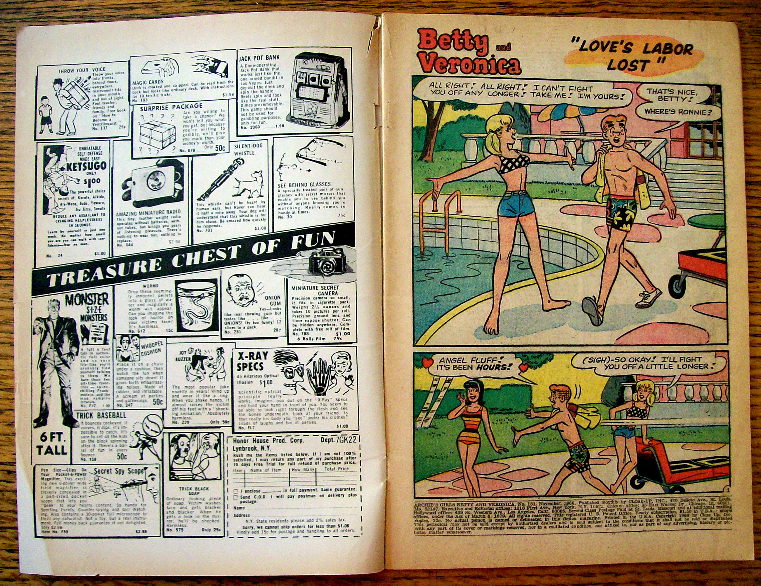 Betty & Veronica Comic November 1966