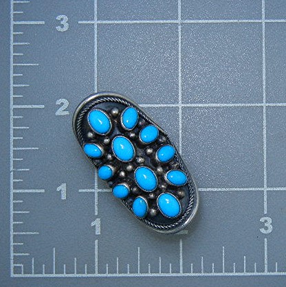 Navajo Sleeping Beauty Turquoise Sterling Silver Ring
