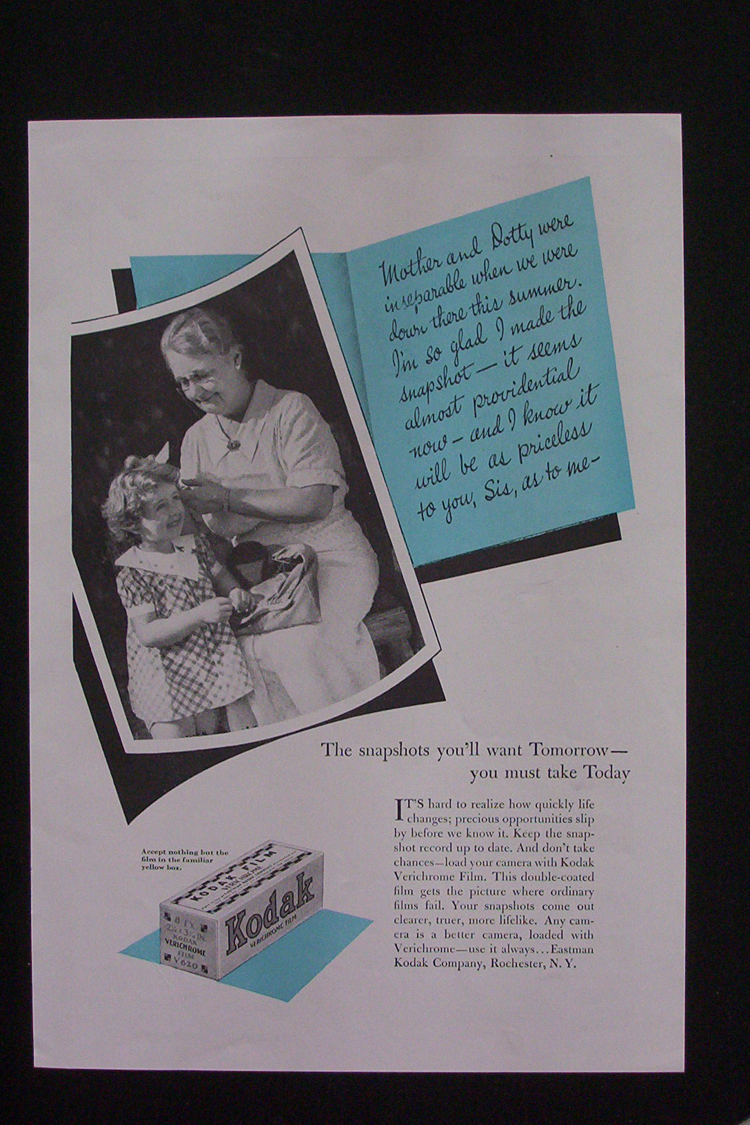 1930's Eastman Kodak with Mother & Dotty