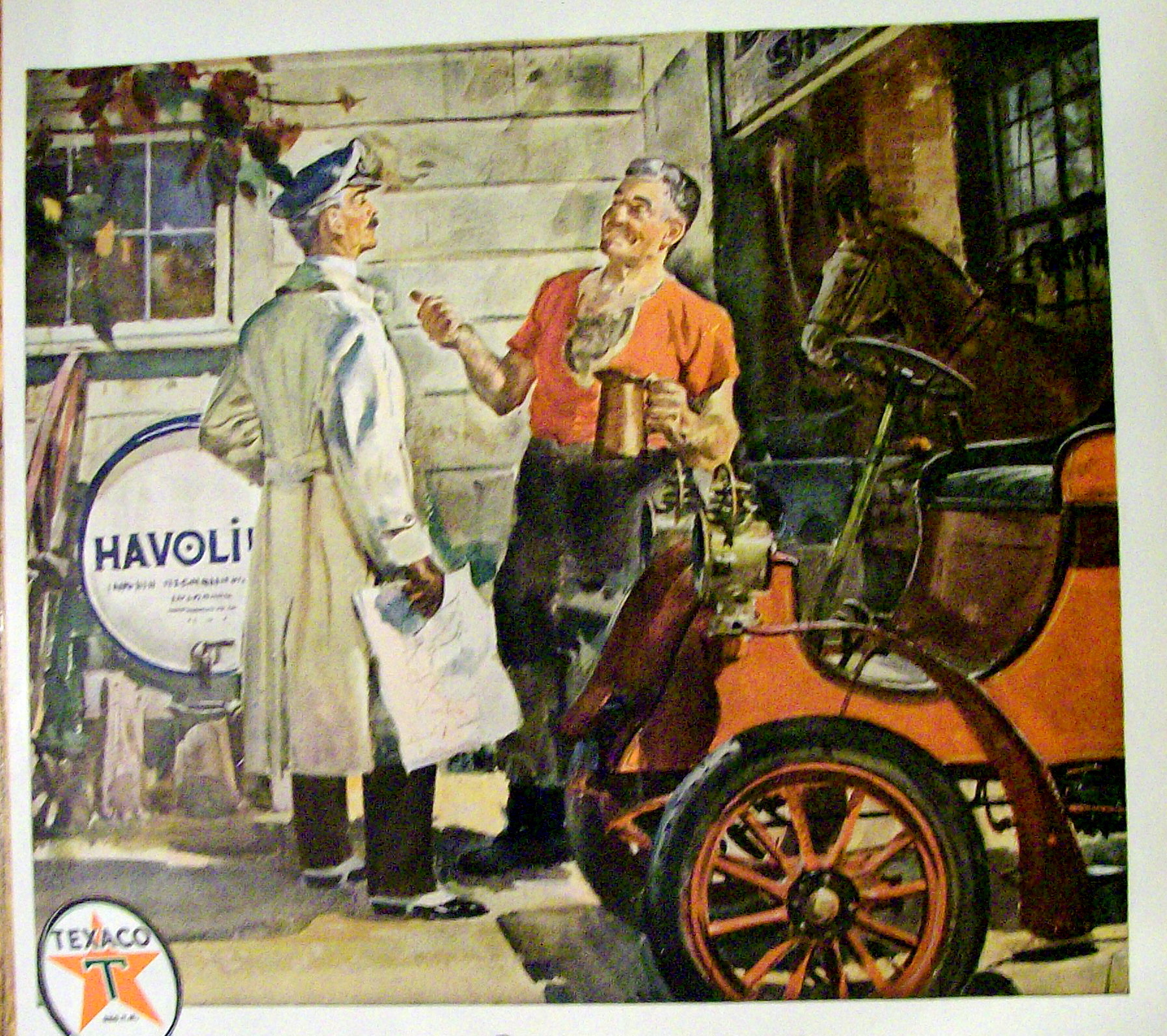 1944 Havoline Motor Oil with 2 Men Talking