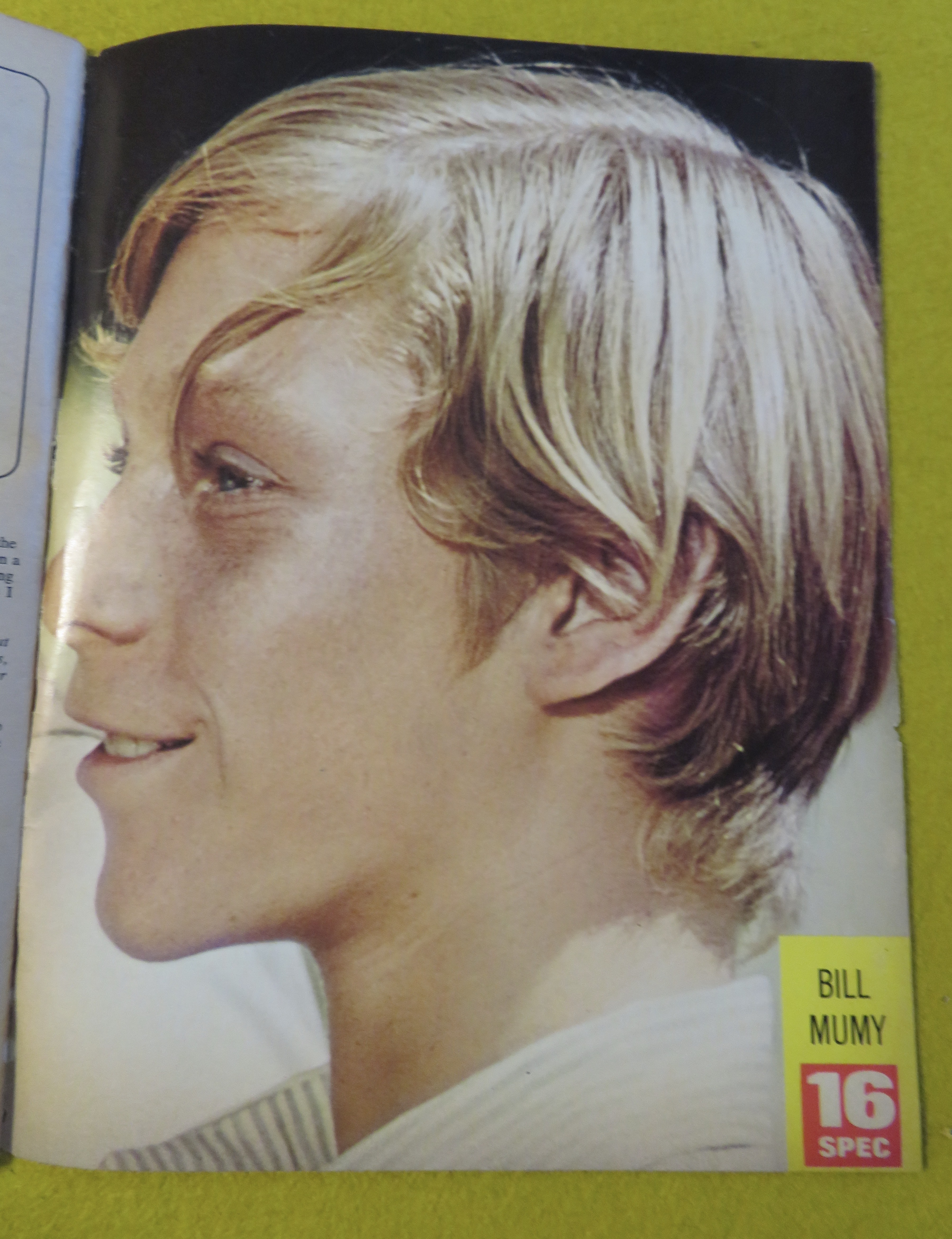 16 Spec Magazine Fall 1969 Bobby Sherman
