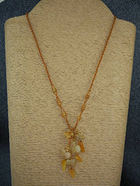 Jade Animals Gold Silk Necklace
