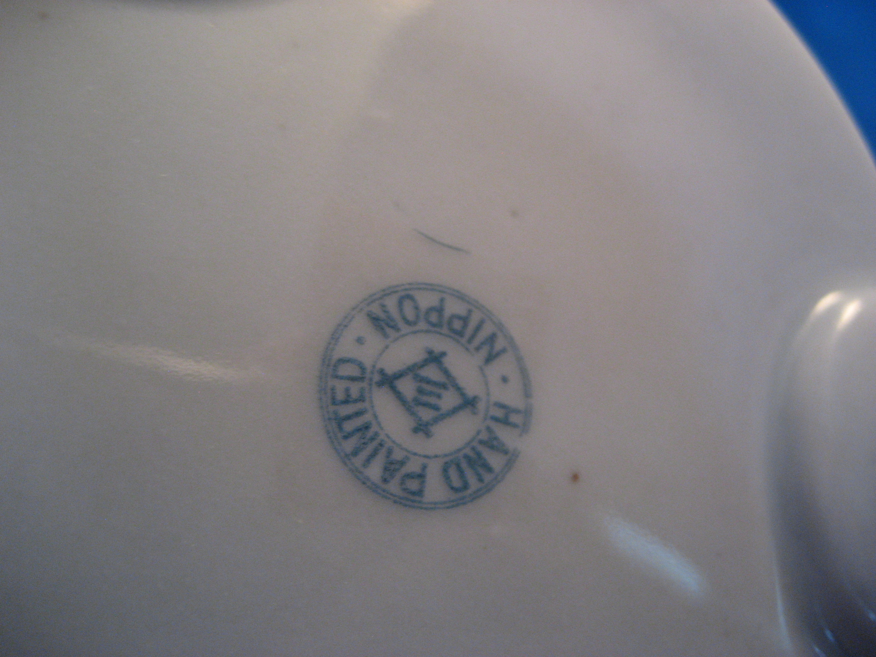 Nippon Ceramic Powder Jar and Hair Reciver with Tray