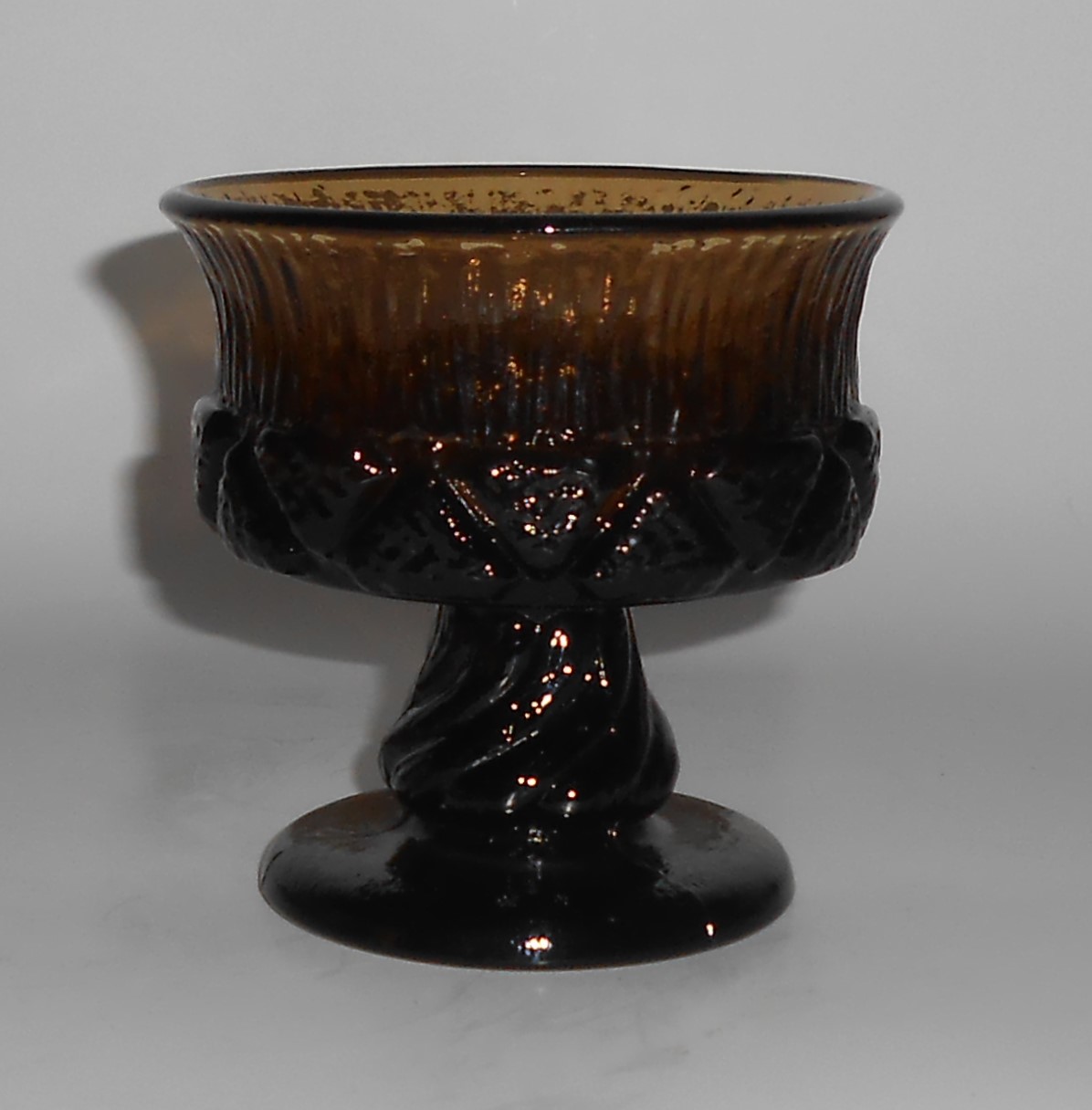Fostoria Glass Sorrento Brown Champagne Glass
