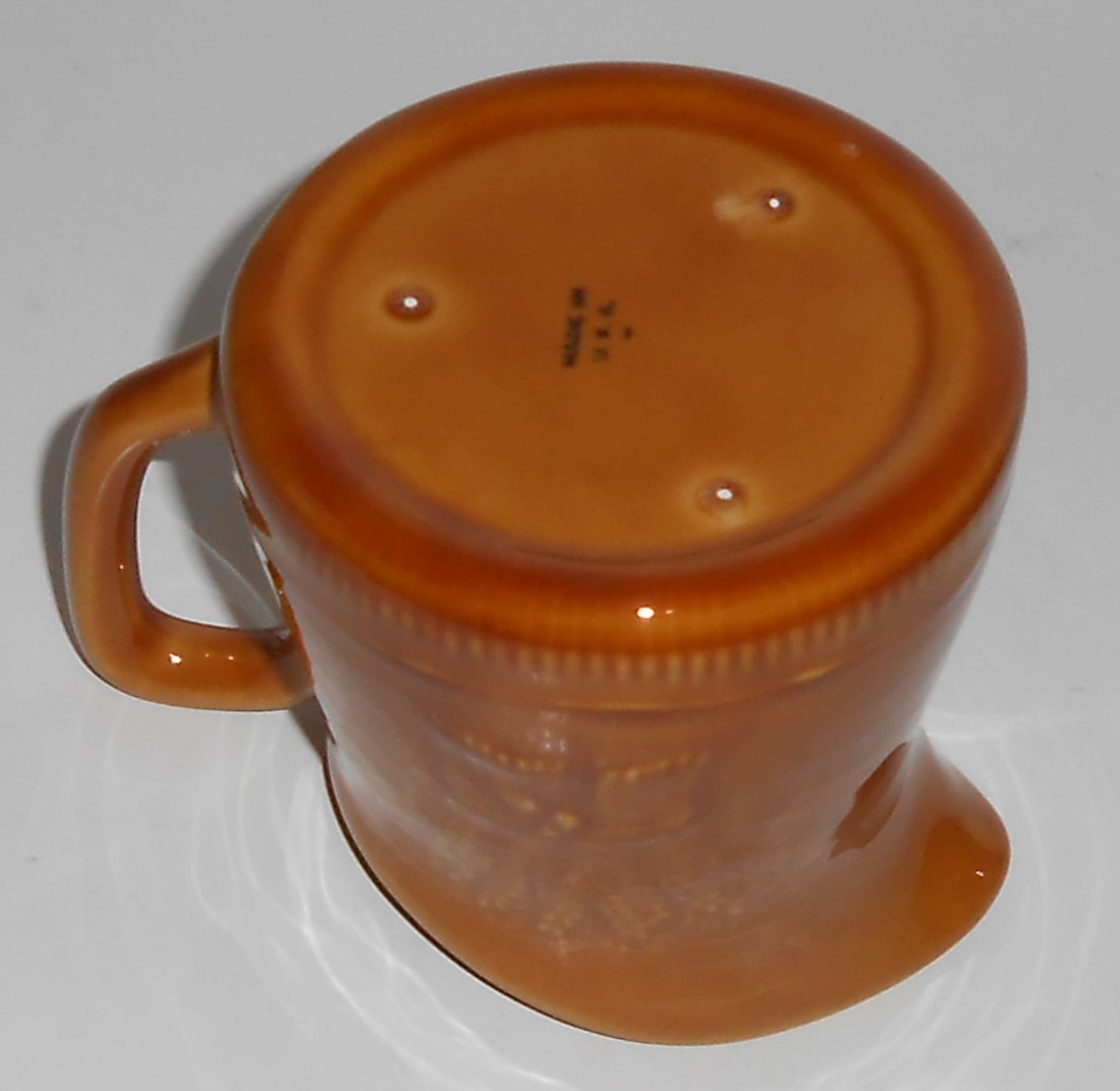 Franciscan Pottery Wheat Harvest Brown Miniature Pitche