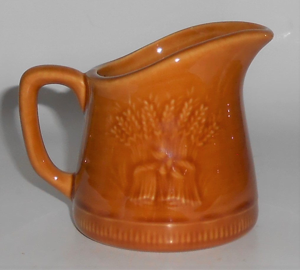 Franciscan Pottery Wheat Harvest Brown Miniature Pitche