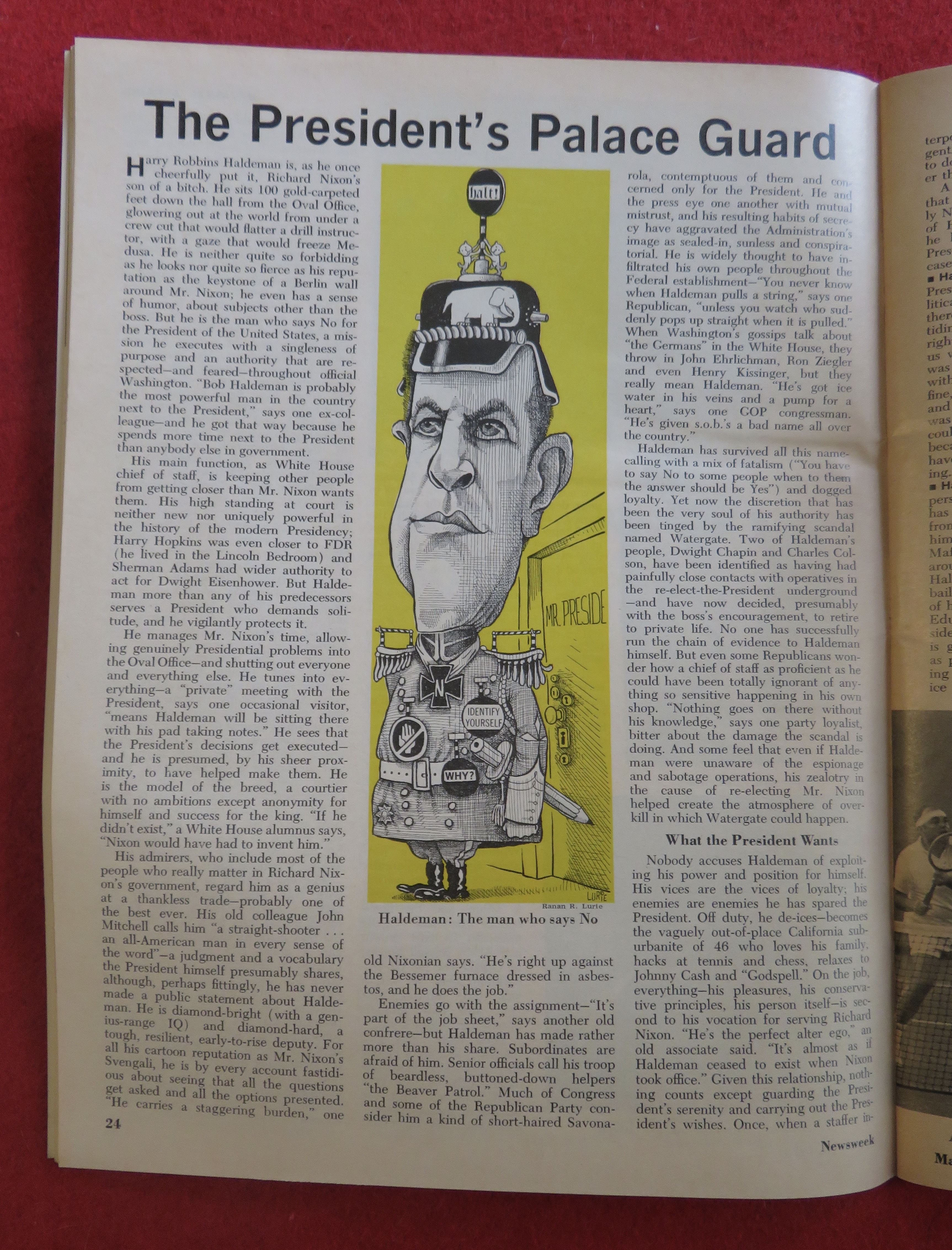 Newsweek Magazine March 19, 1973 Haldeman