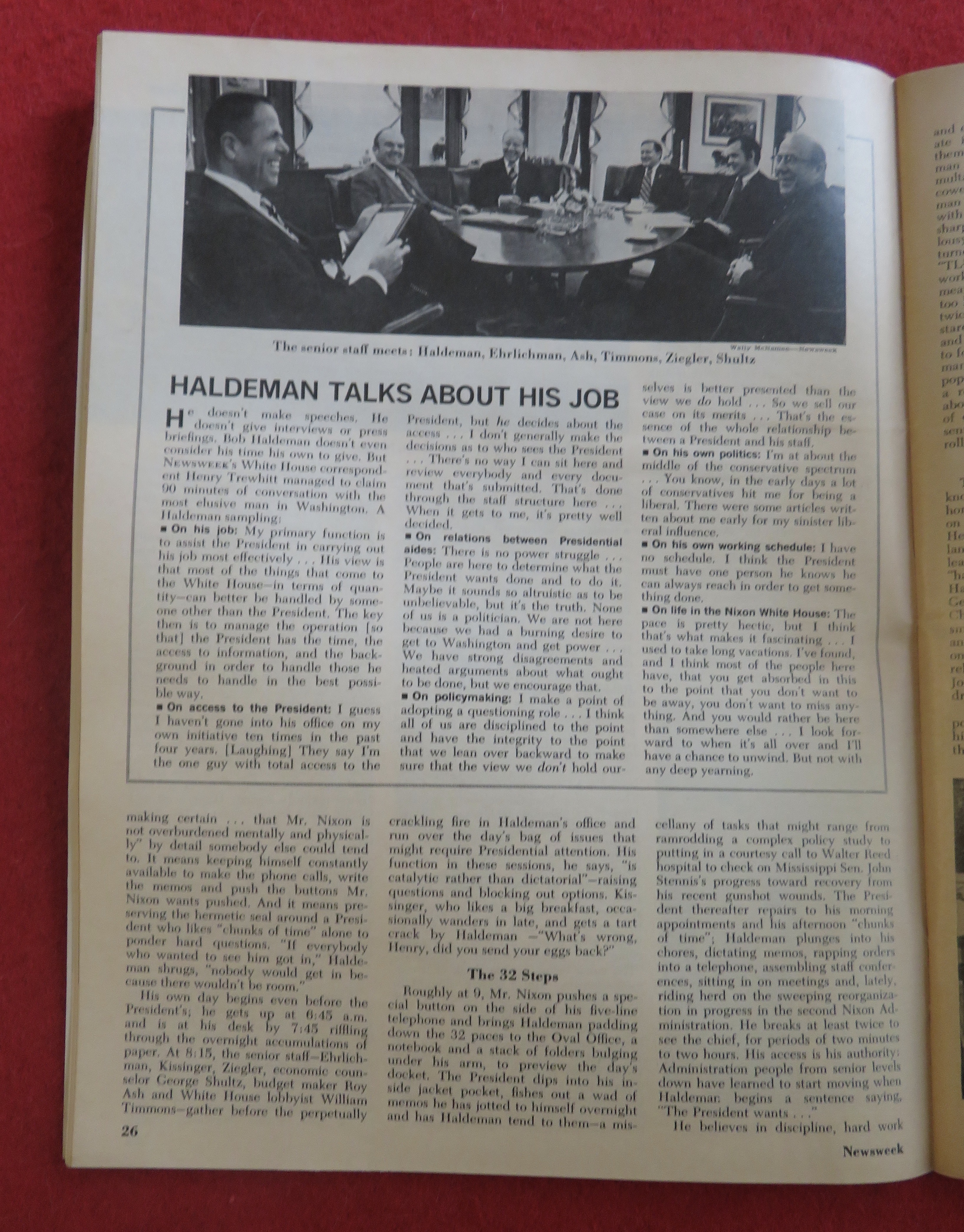 Newsweek Magazine March 19, 1973 Haldeman