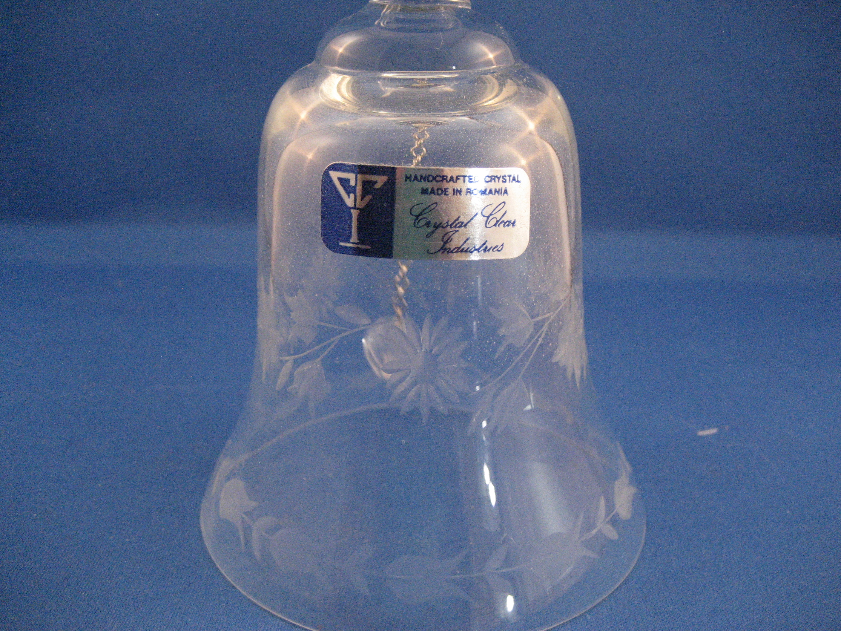 Crystal Glass Bell Made In Romania