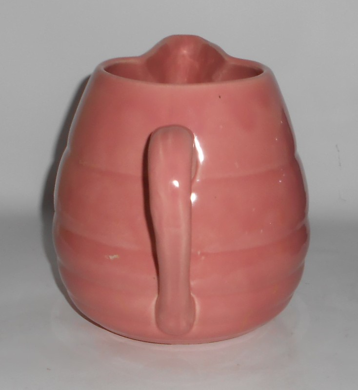 VINTAGE Bauer Pottery Gloss Pastel Kitchen Ware Pink Pitcher - MINT