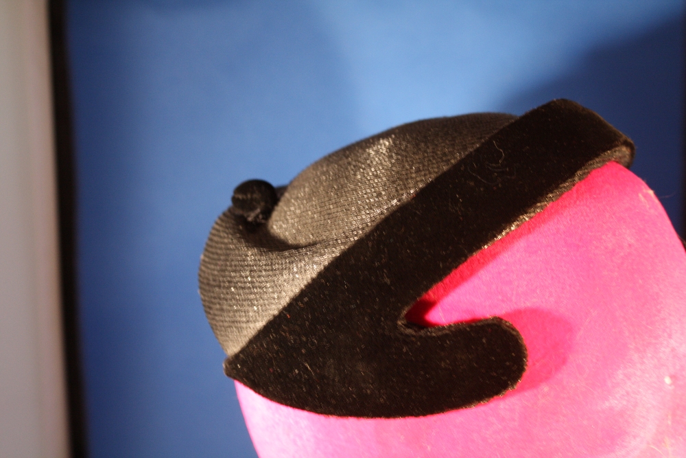 Black and Velvet Saks Fifth Avenue Hat