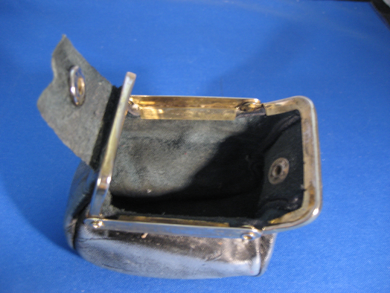 Blue Leather Coin Purse