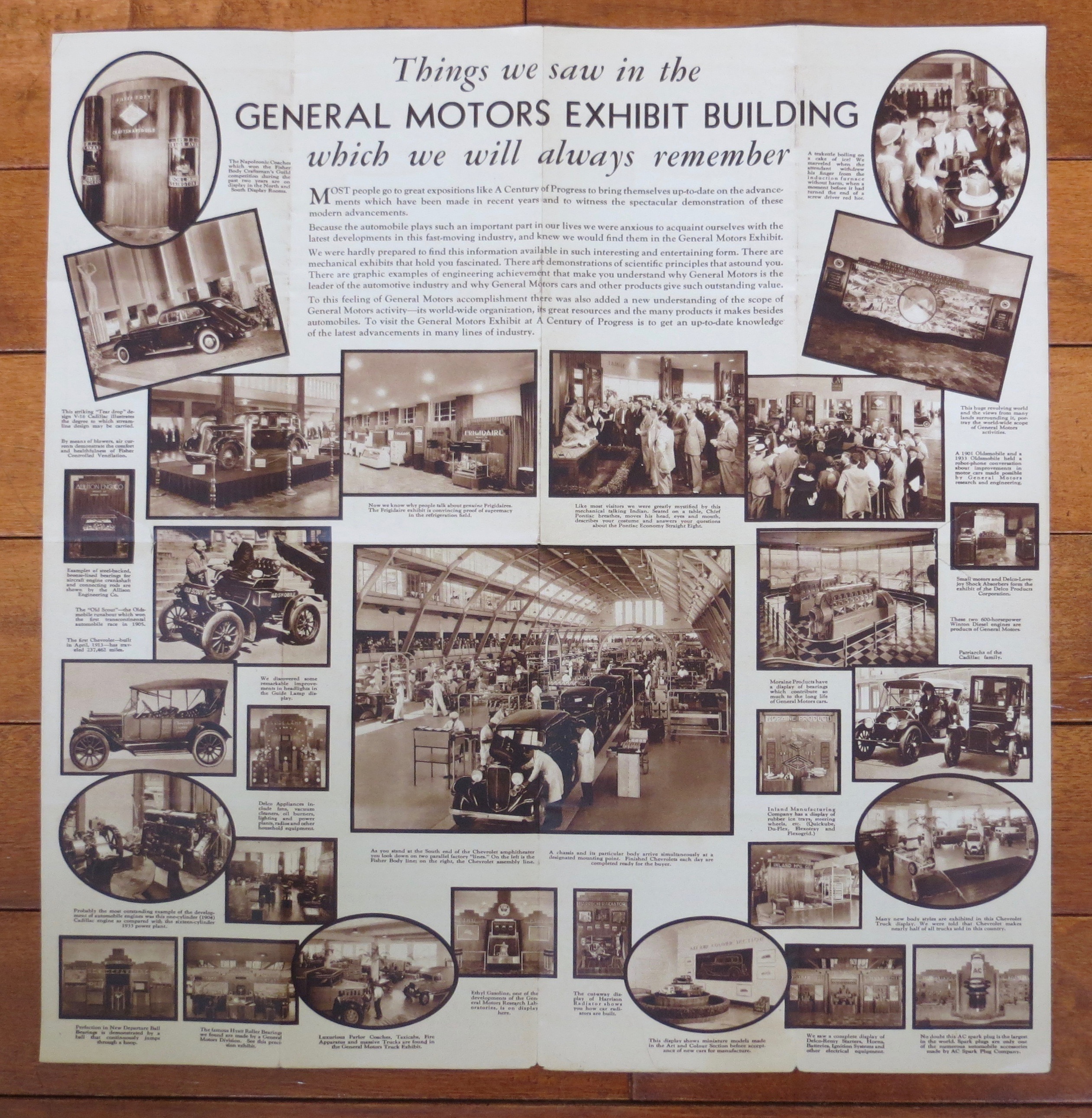 1933 Century Of Progress, General Motors Brochure