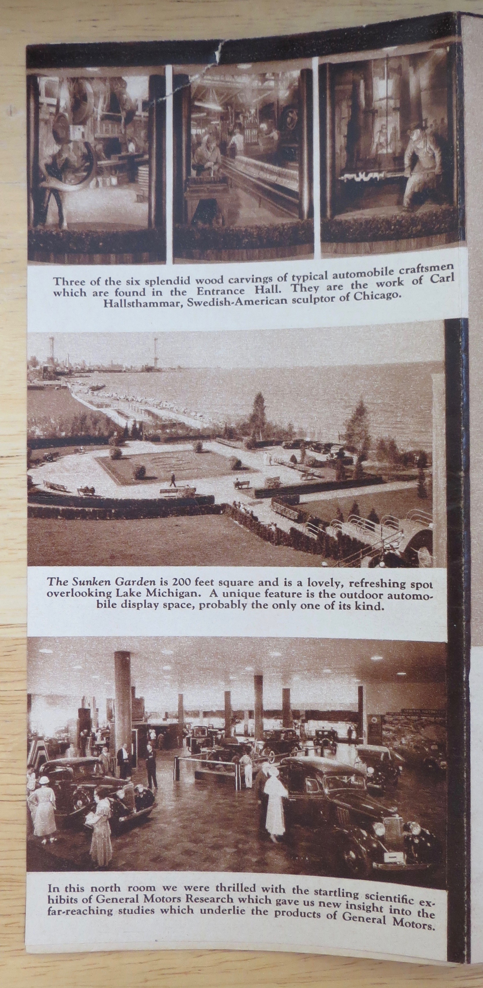 1933 Century Of Progress, General Motors Brochure