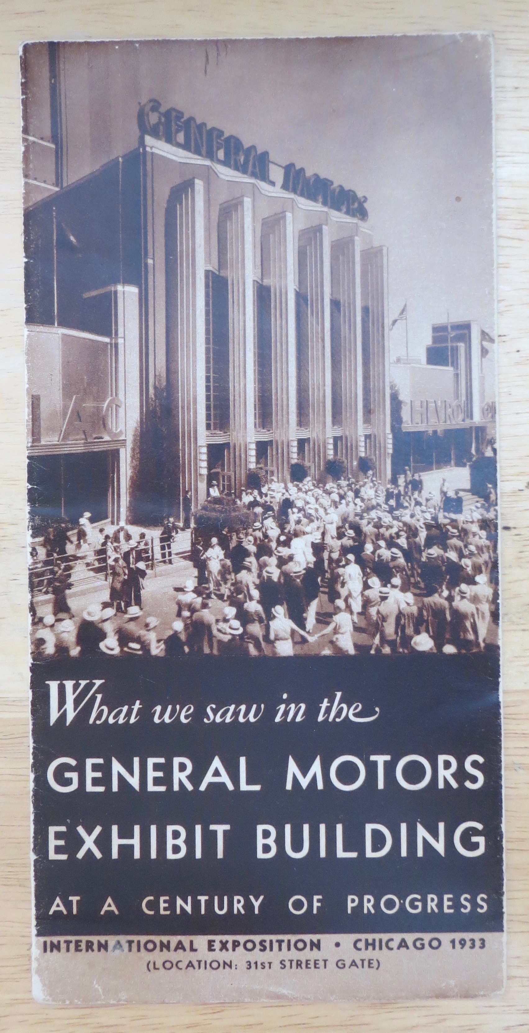 1933 Century Of Progress, General Motors Brochure