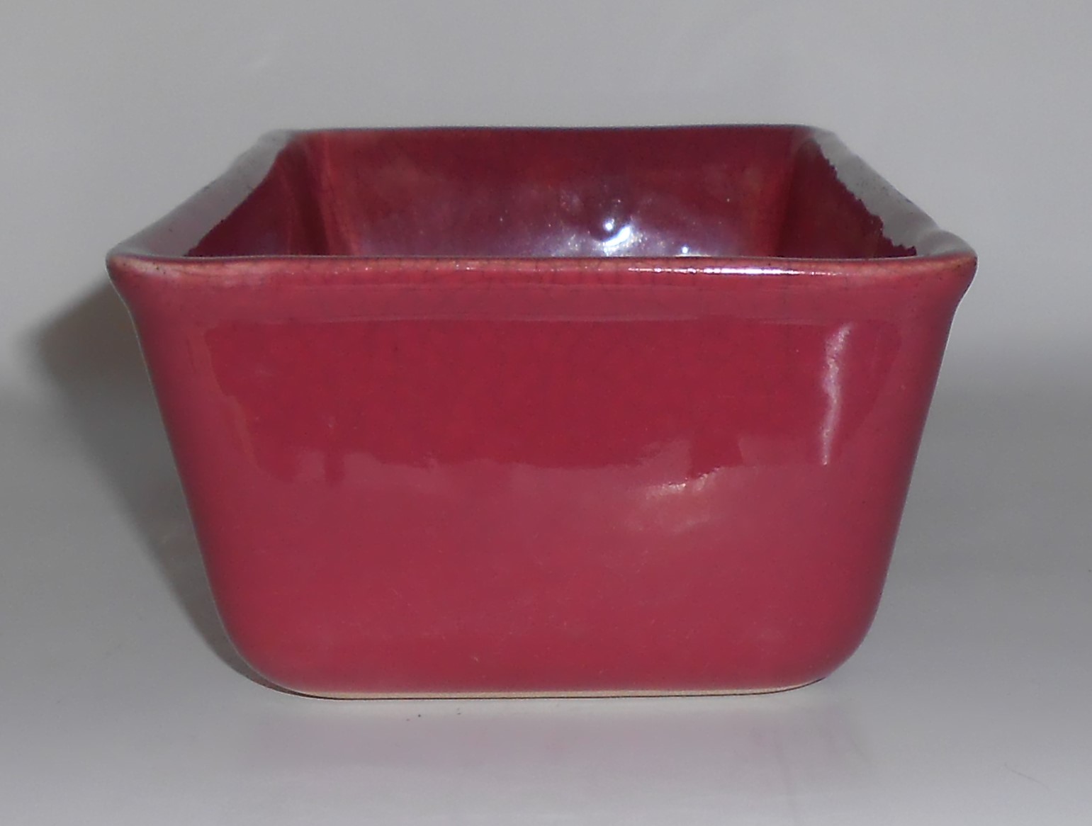 Coors Pottery Rosebud Red Loaf Pan #2