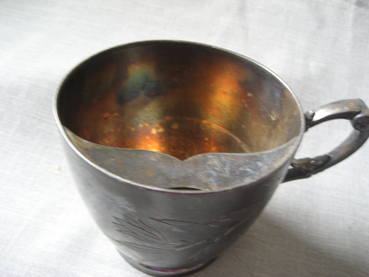 Silver Plated Mustache Cup