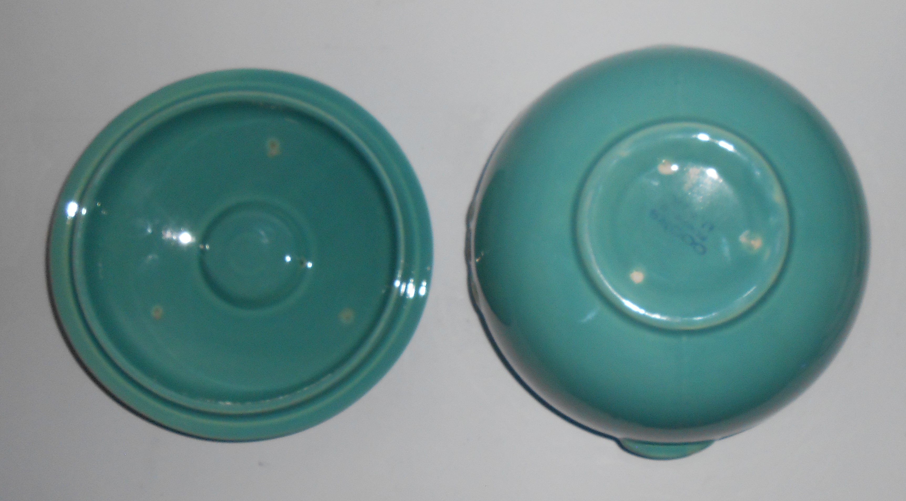 Coors Pottery Rosebud Medium Triple Service Green 3.5 P