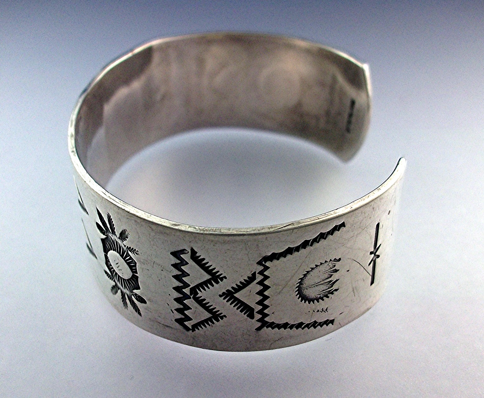 Bracelet Sterling Silver Cuff American Indian