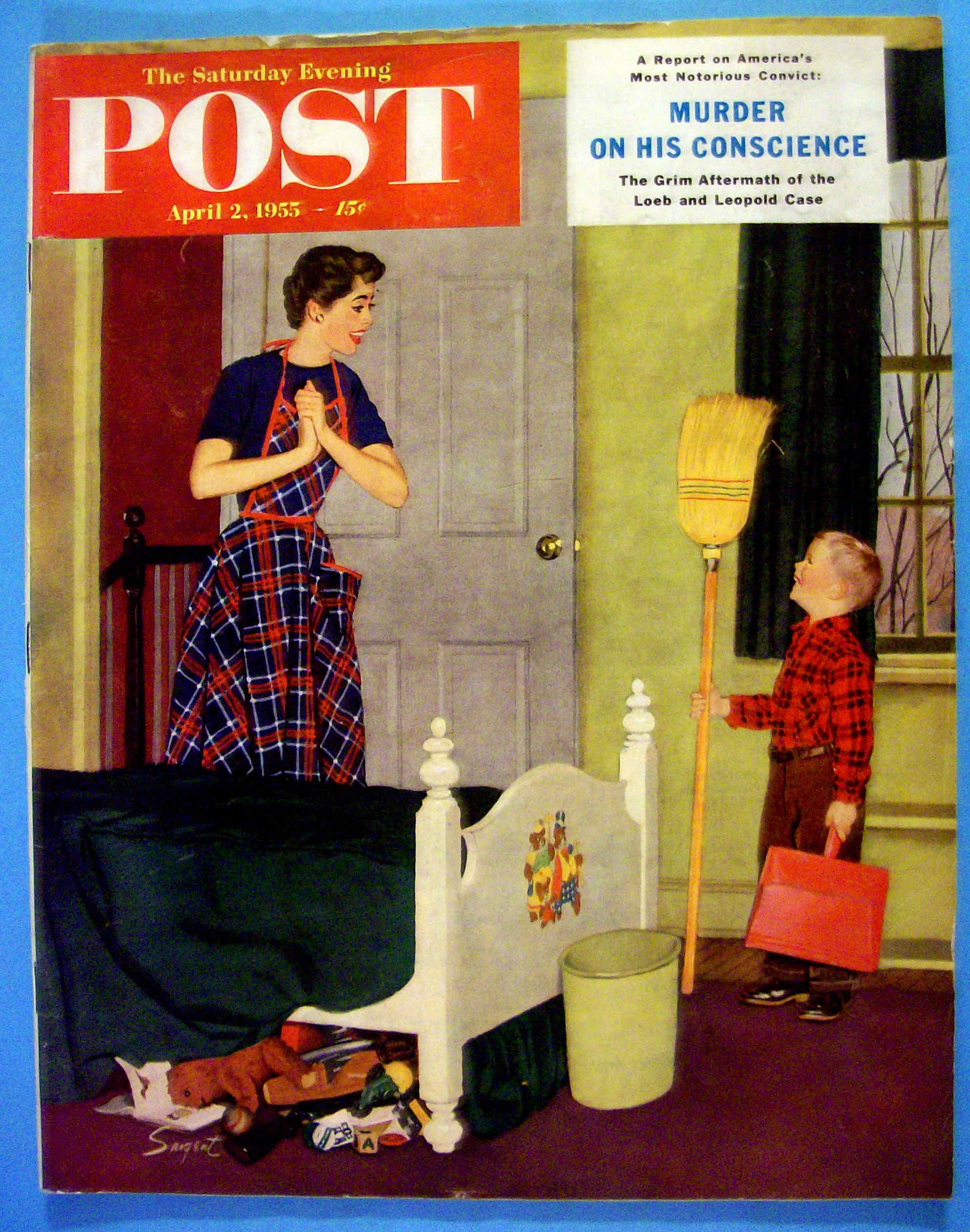 Saturday Evening Post Magazine-April 2, 1955-D. Sargent