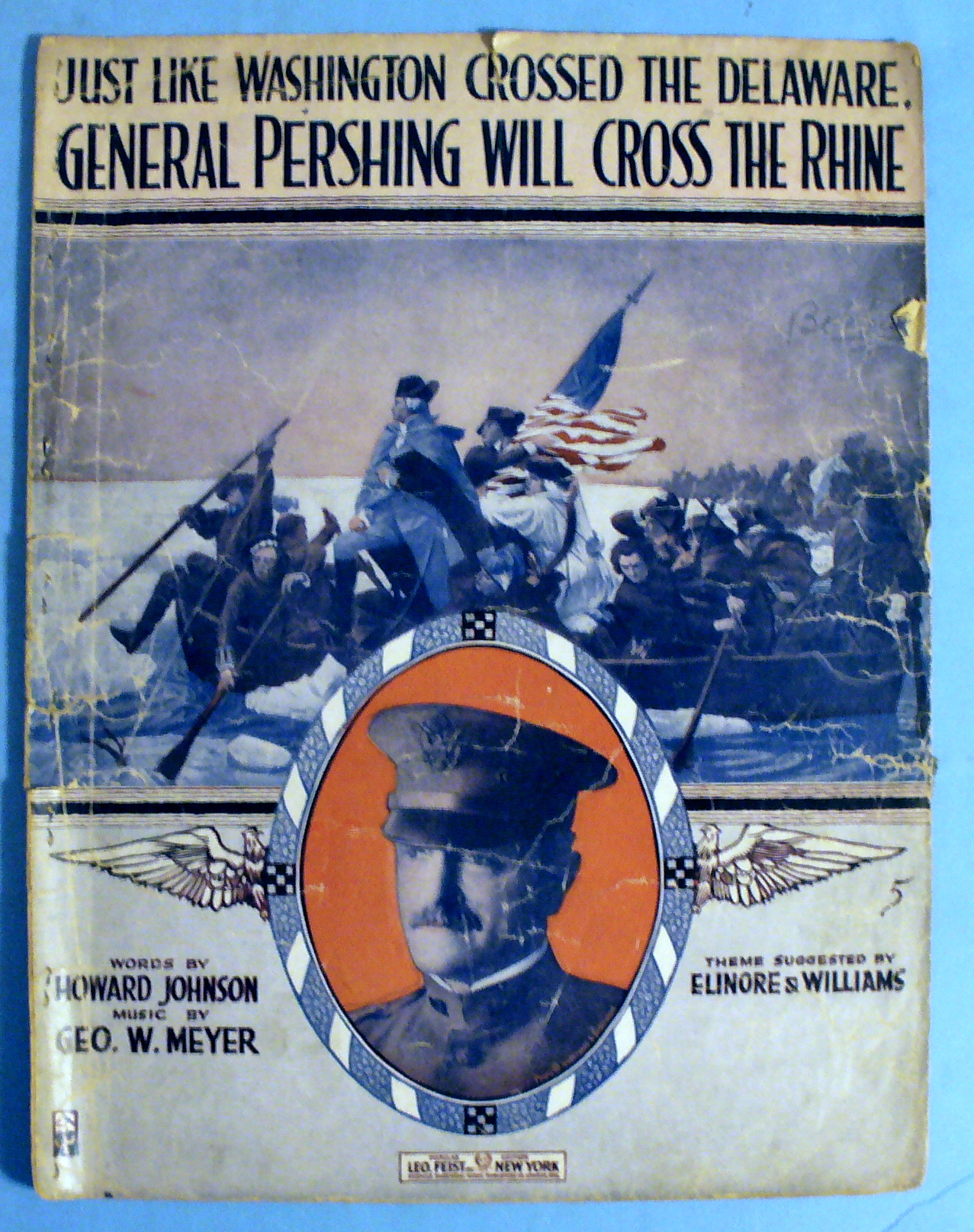 1918 Pershing Will Cross The Rhine By Howard Johnson