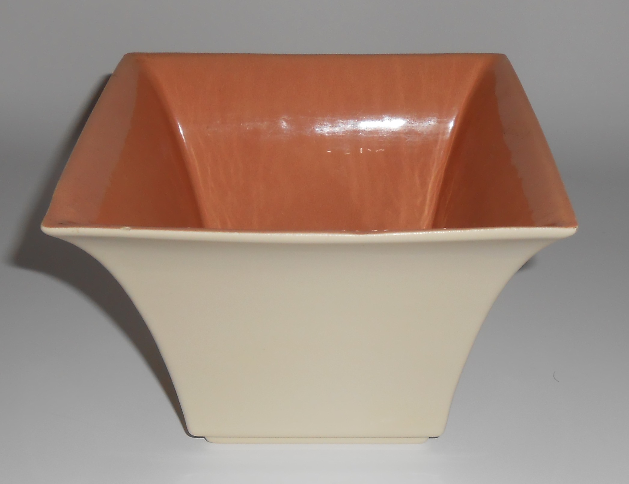 Franciscan Pottery Capistrano Art Ware #411 Ivory/Coral