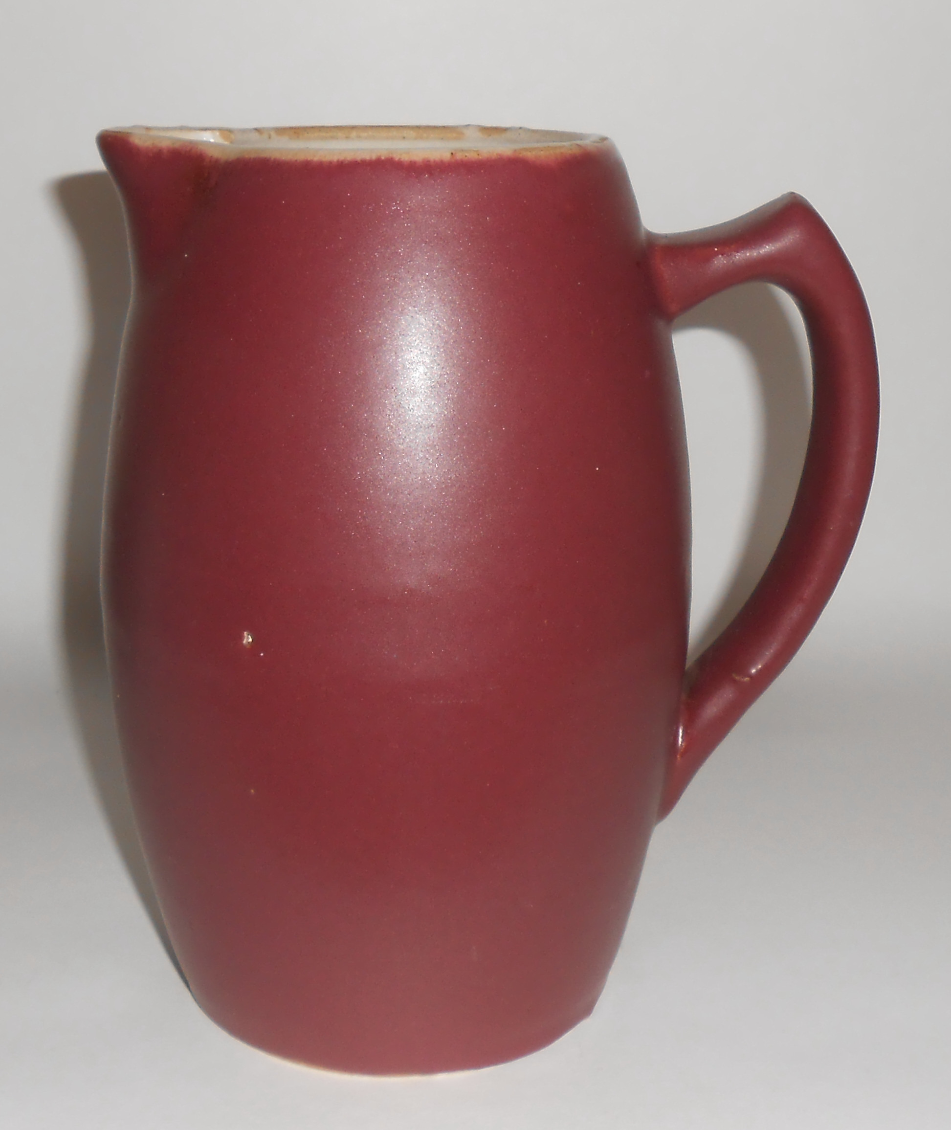 Zanesville Stoneware Pottery Matte Rose #43 Pitcher!