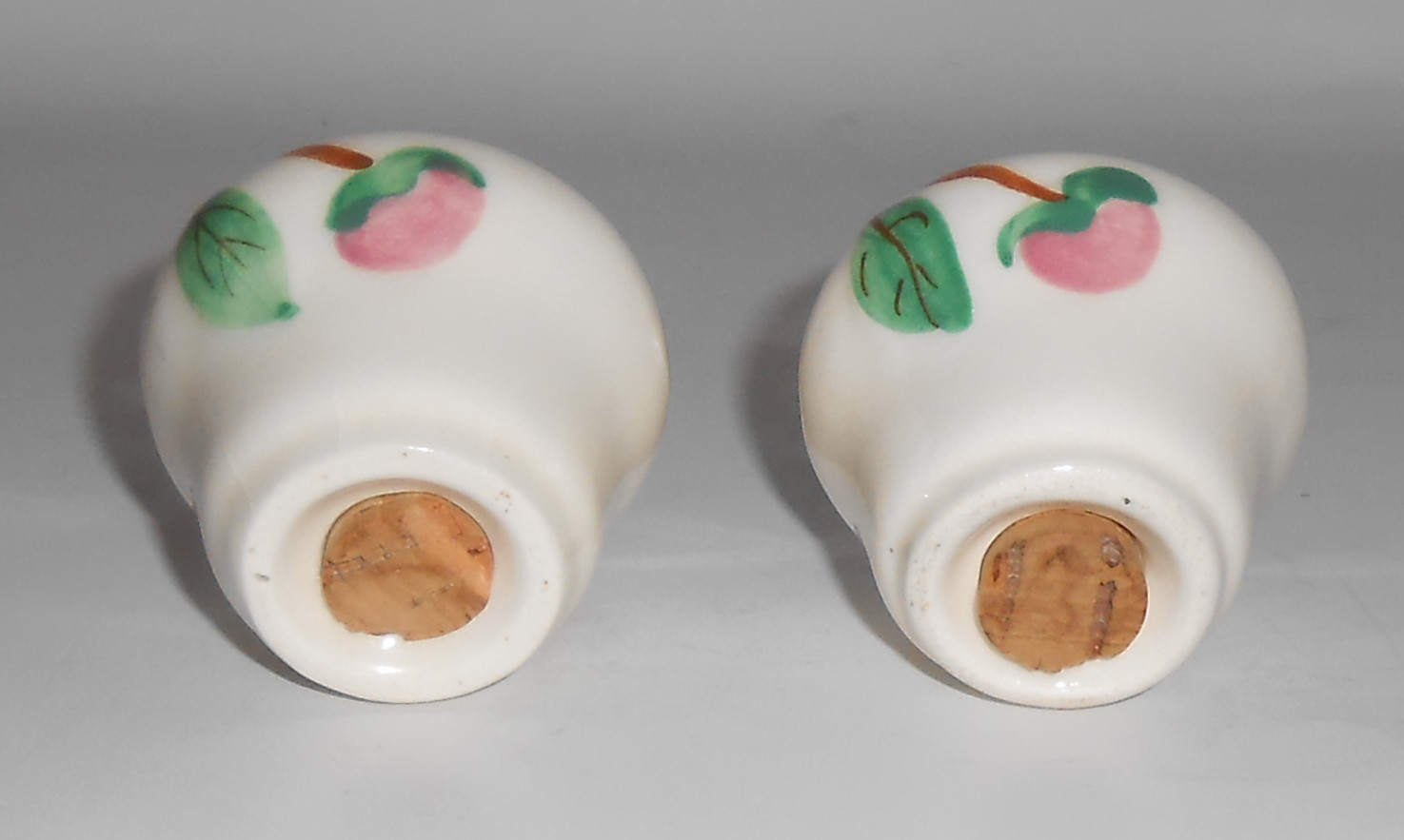 Metlox Pottery Poppy Trail Camellia Salt/Pepper Shakers