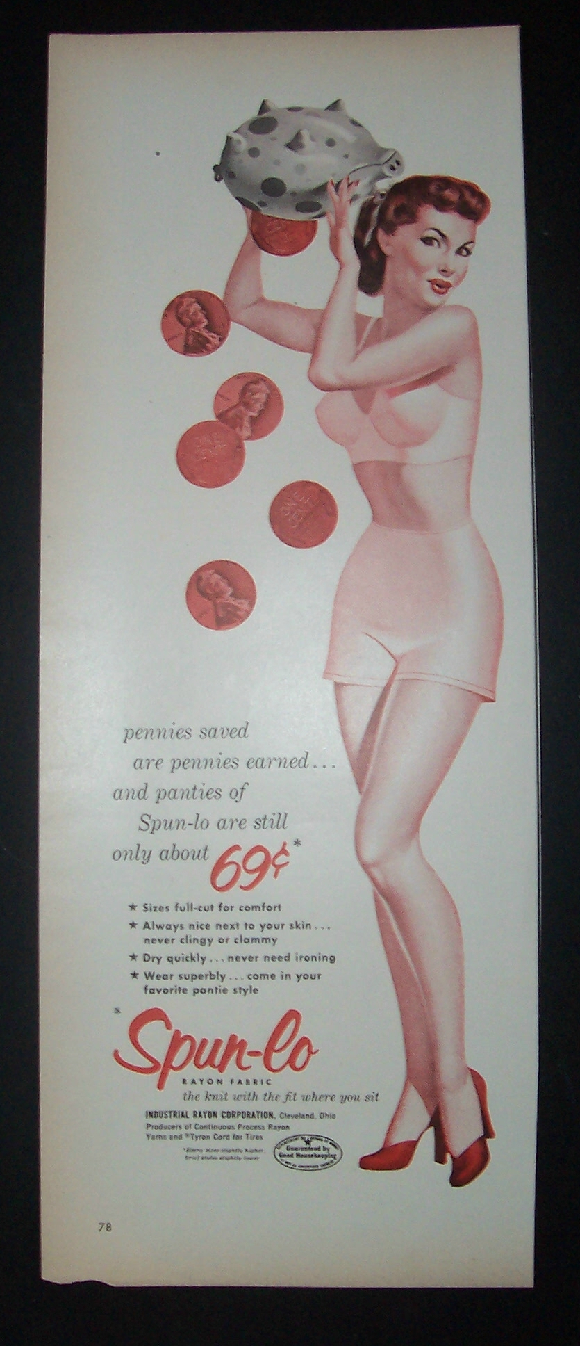 1953 Spun - Lo Rayon Fabric
