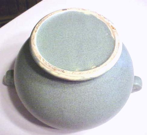 McCoy Pottery Bowl Matte Green Floraline
