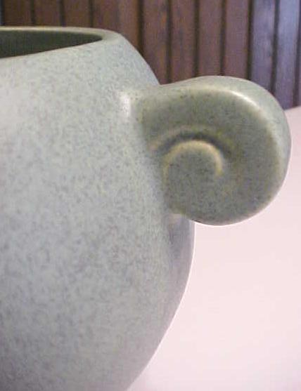 McCoy Pottery Bowl Matte Green Floraline