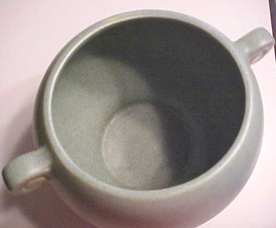 McCoy Pottery Bowl Matte Green Floraline
