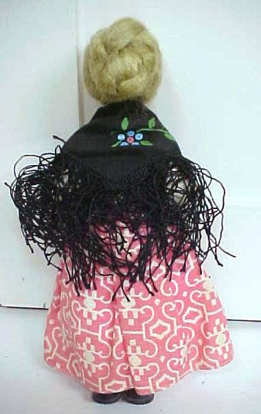 Lenci Style Doll Italy Felt Face Ethnic