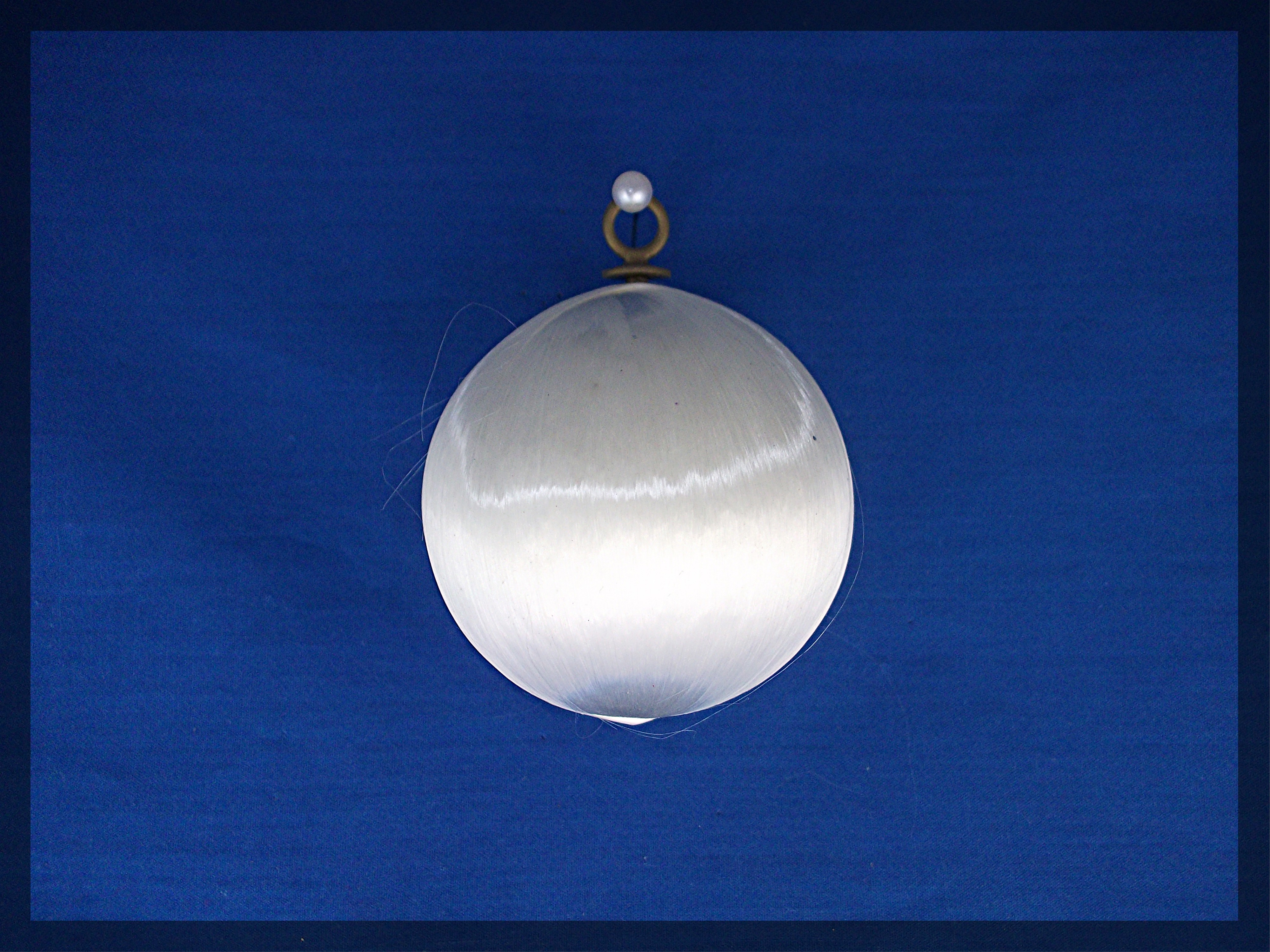 White silk Chistmas ornament