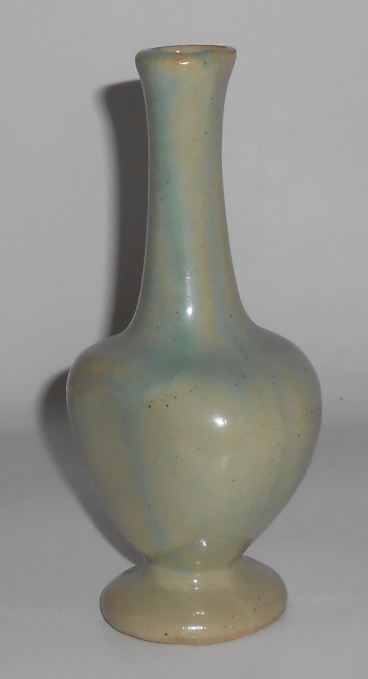 Zanesville Stoneware Pottery Seacrest Green Perfume Bot