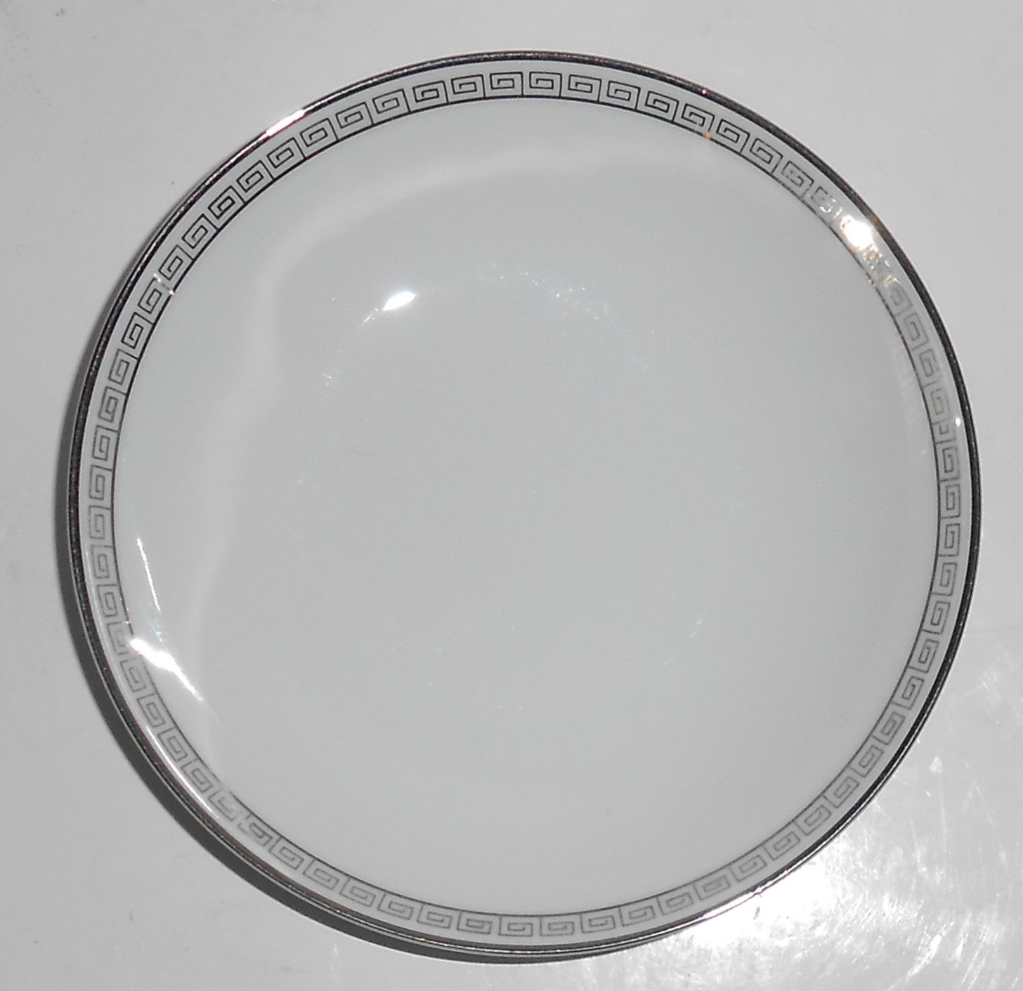 Noritake China Porcelain Platinum Silver Key Fruit Bowl