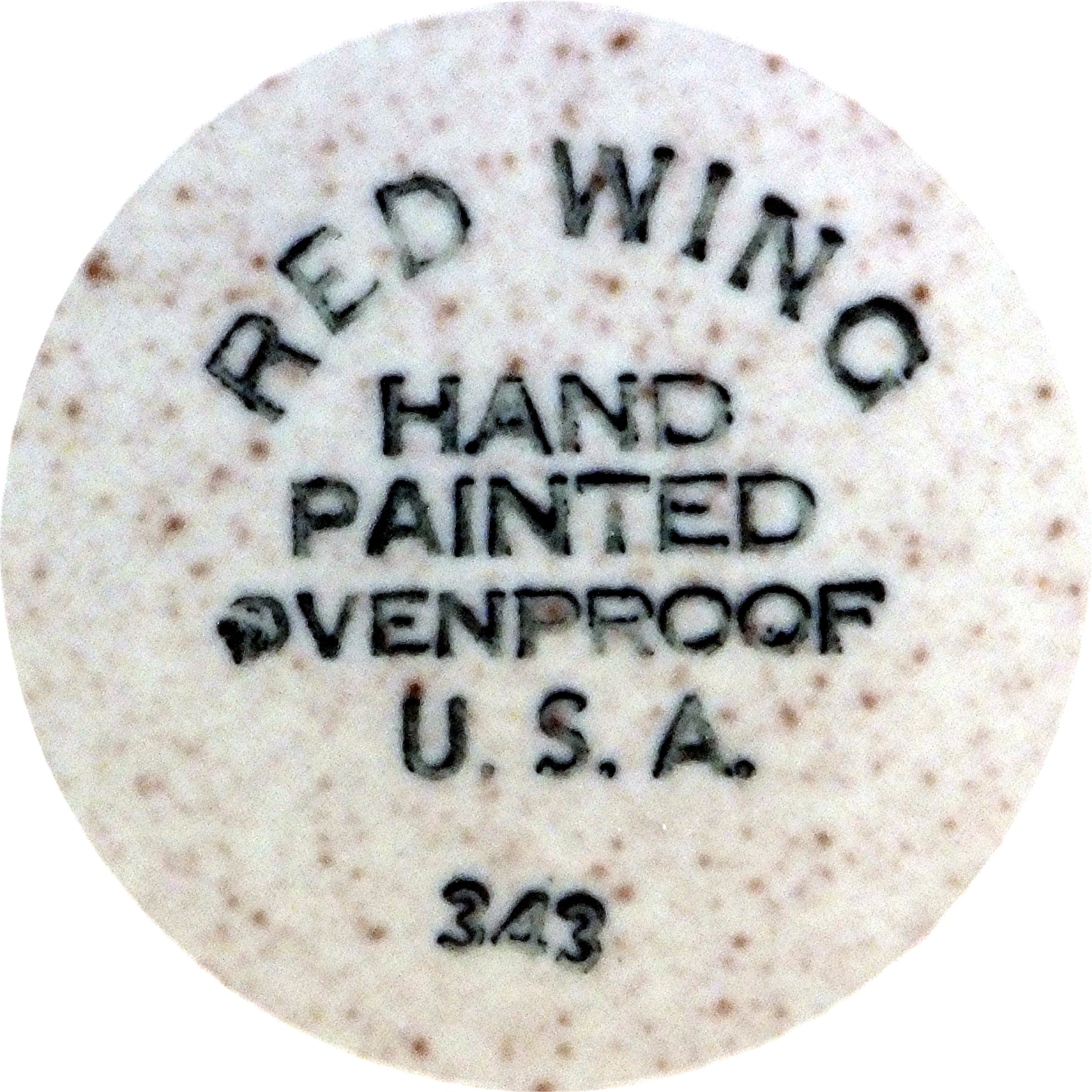Salad Plate in the Bob White pattern by Red Wing China