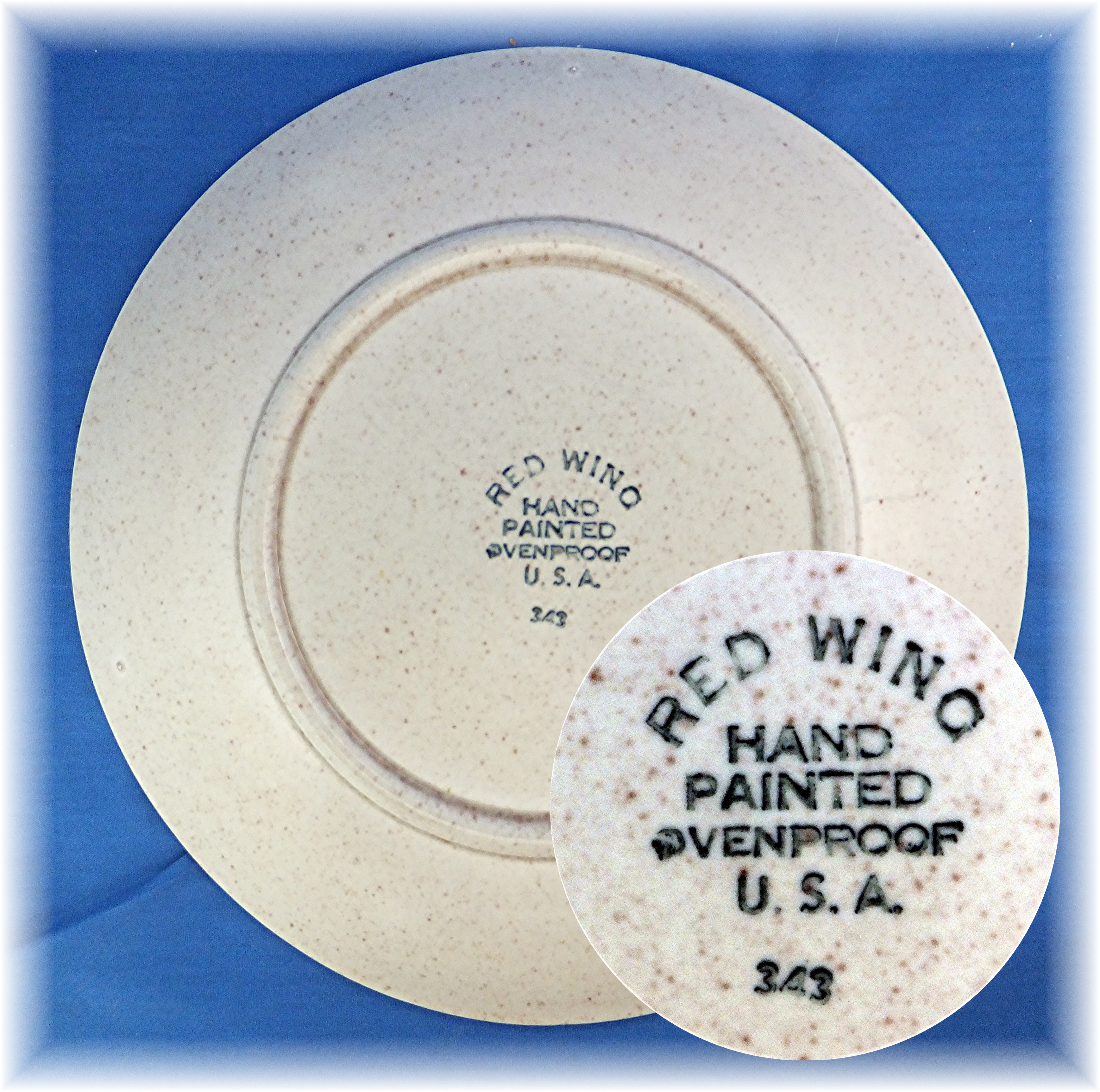 Salad Plate in the Bob White pattern by Red Wing China