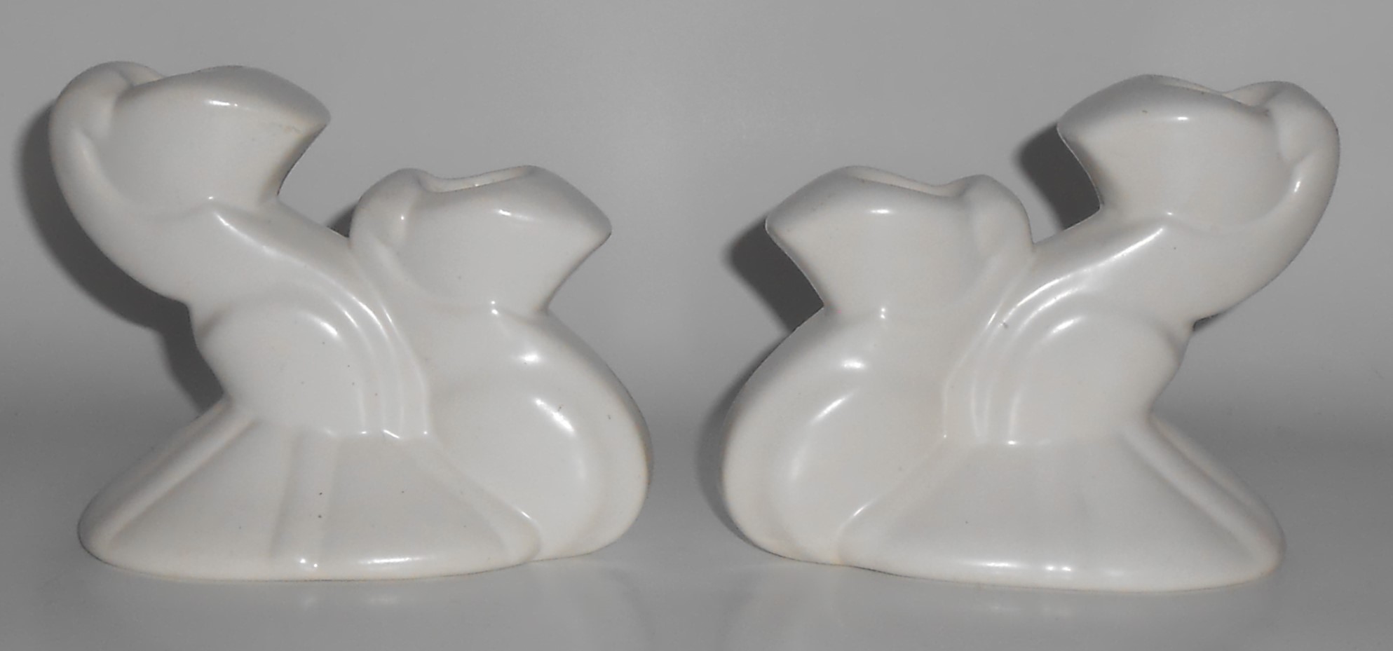 Bauer Pottery Cal-Art Ray Murray Satin White Candle