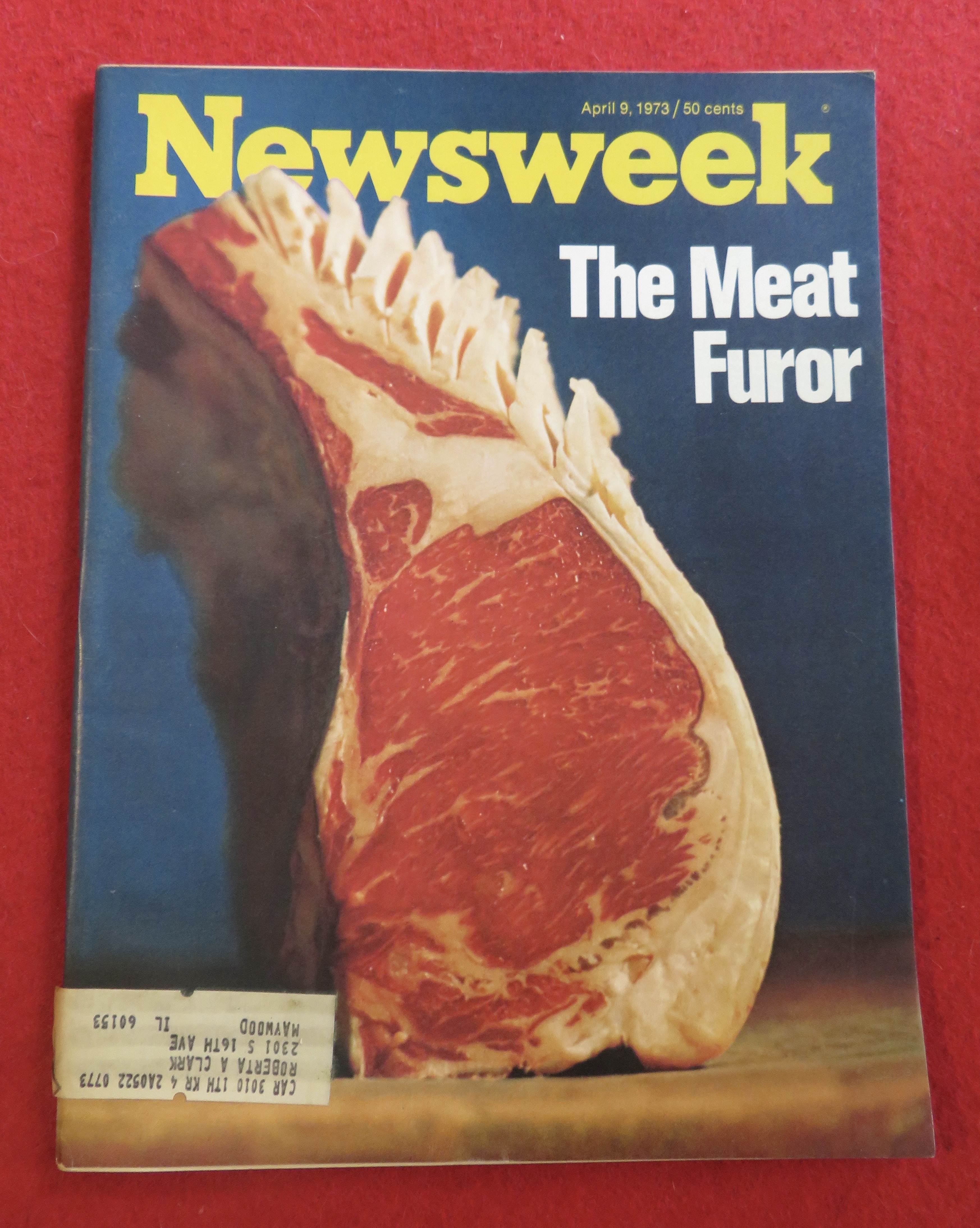 Newsweek Magazine April 9, 1973 The Meat Furor