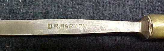 D. R. Barton Chisel 1/4 inch Tanged Fancy Turned Handle