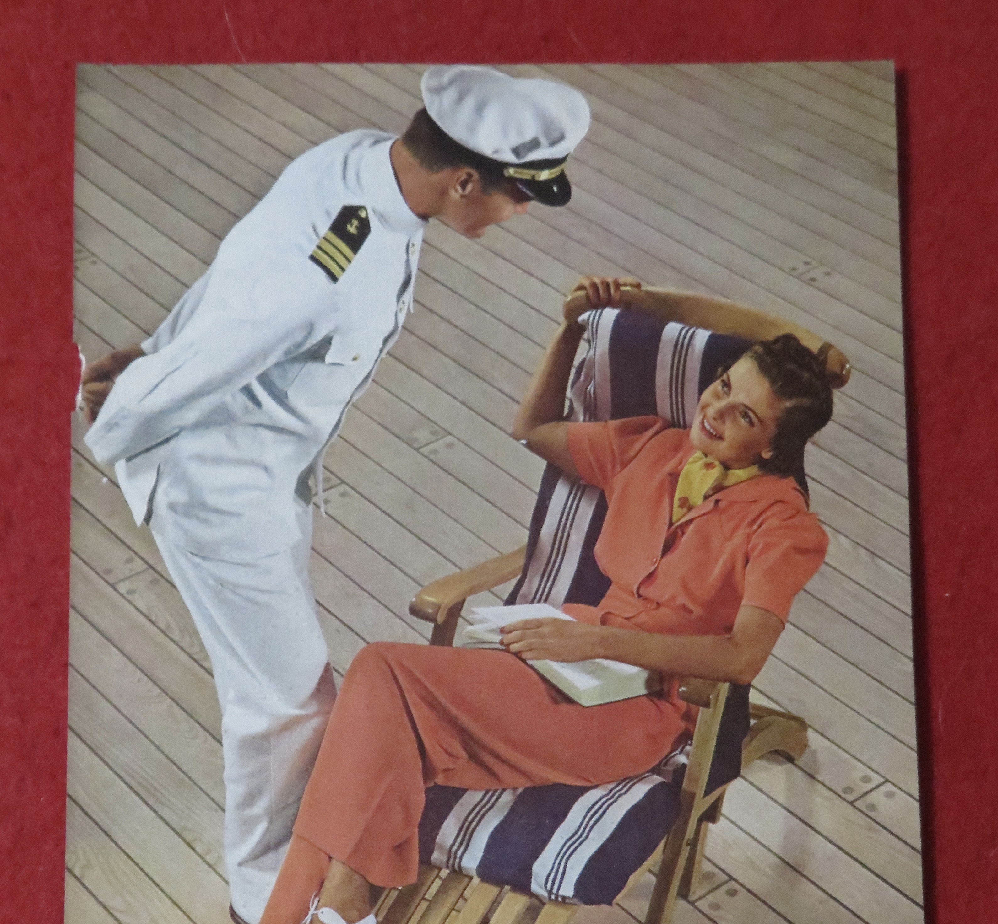 1939 Matson Line To Hawaii w/ Woman Talking To Captain