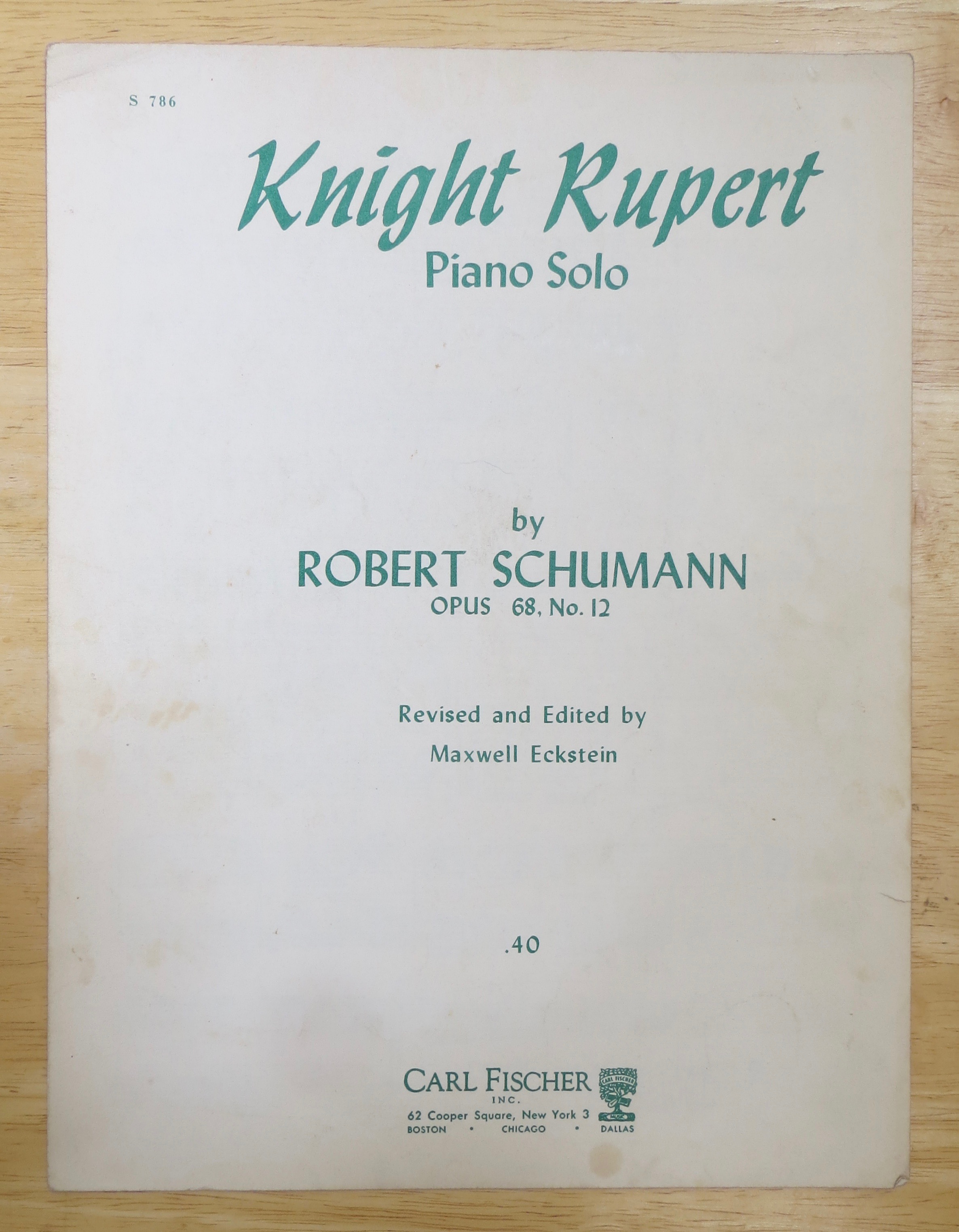 1941 Knight Rupert Sheet Music