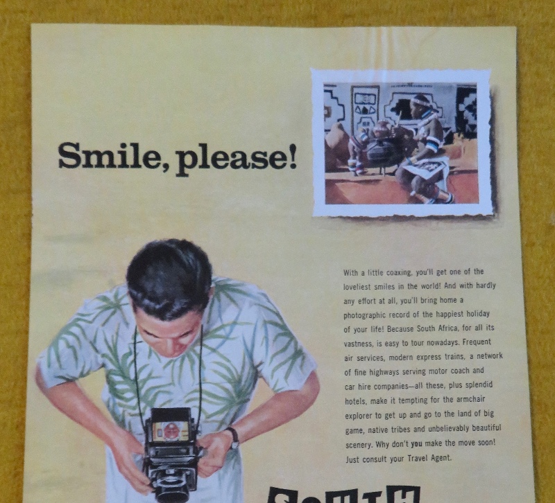 1957 South Africa with Man Taking A Picture