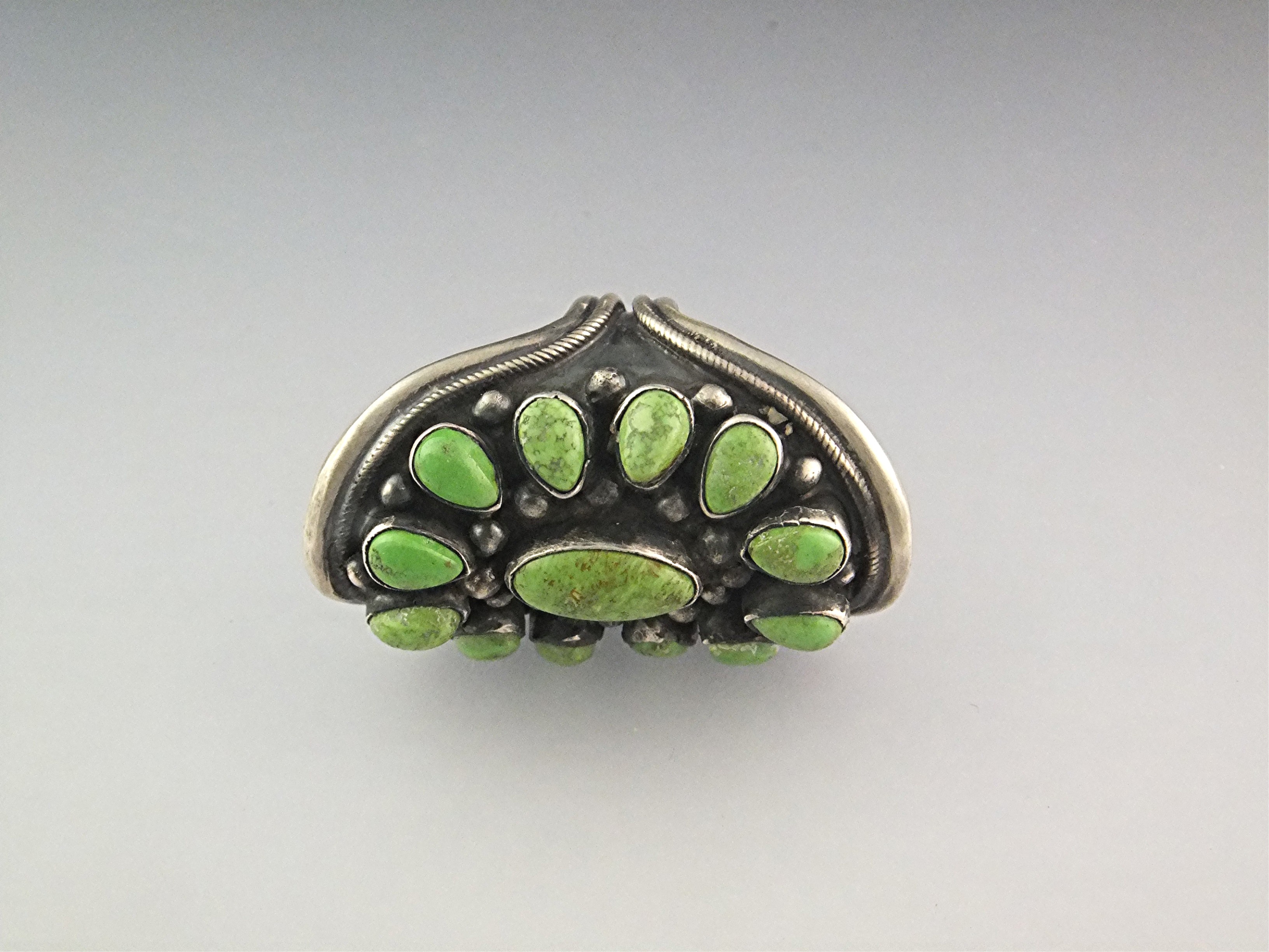 Native American Gaspeite Sterling Silver Marie Smith Ri